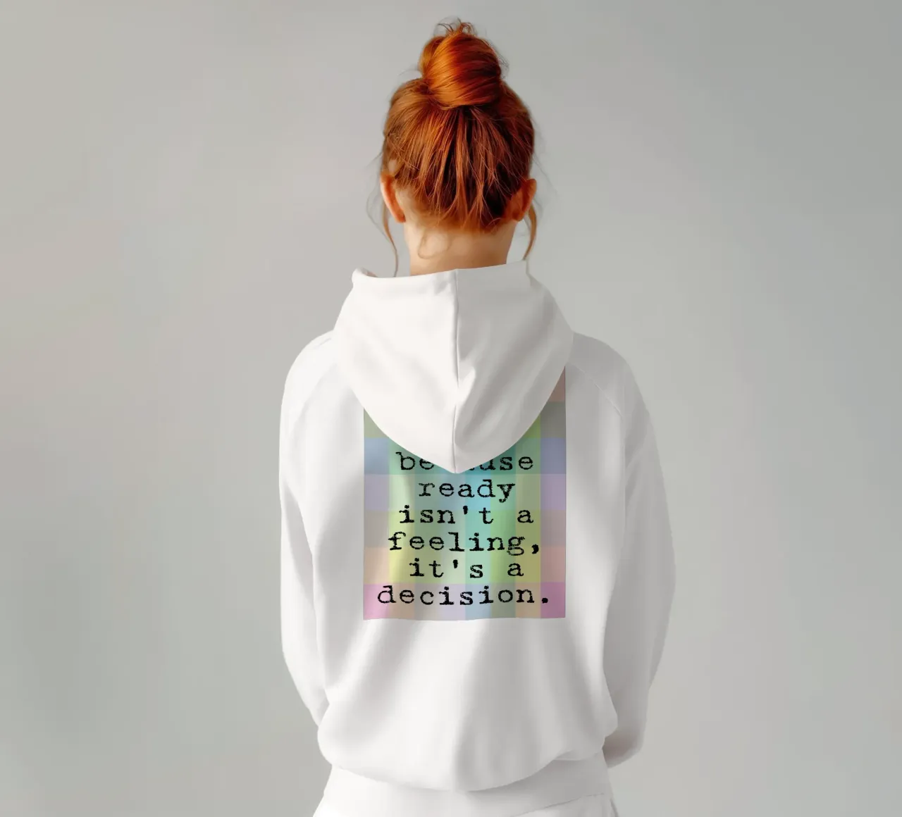 il sentimento è una decisione felpa con cappuccio da SADELA