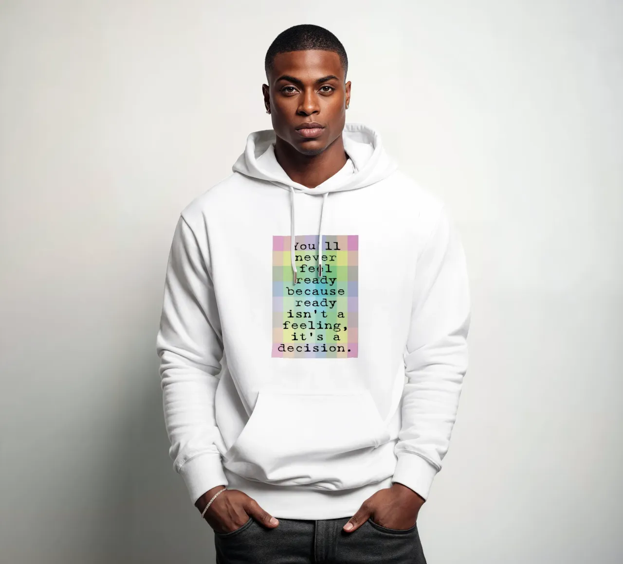 il sentimento è una decisione felpa con cappuccio da SADELA