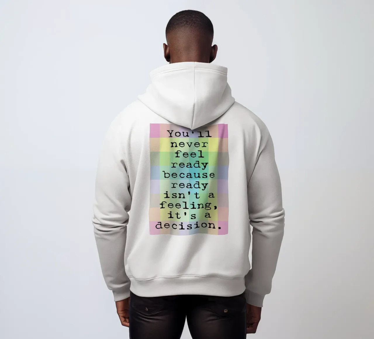 il sentimento è una decisione felpa con cappuccio da SADELA