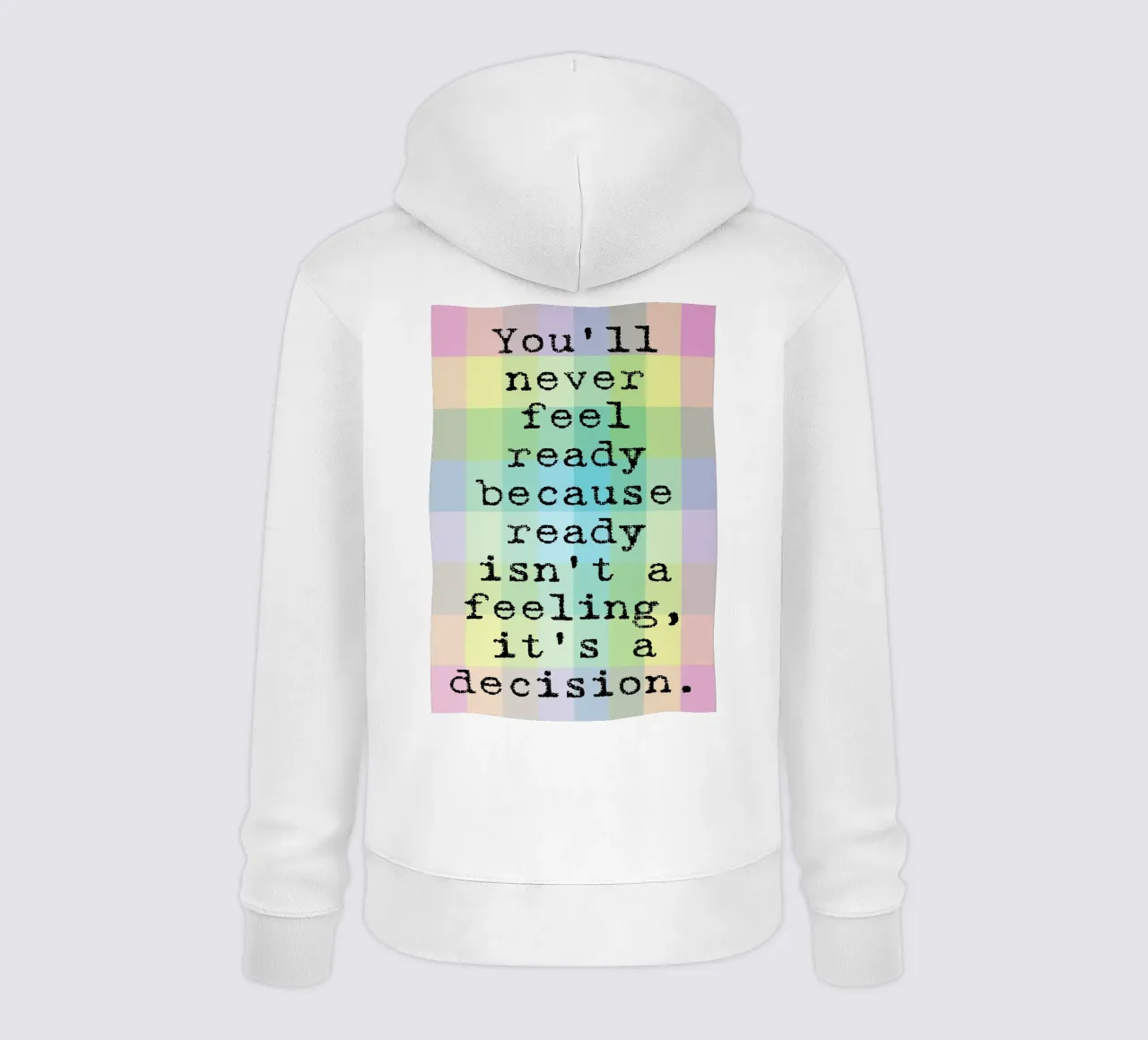 il sentimento è una decisione felpa con cappuccio da SADELA