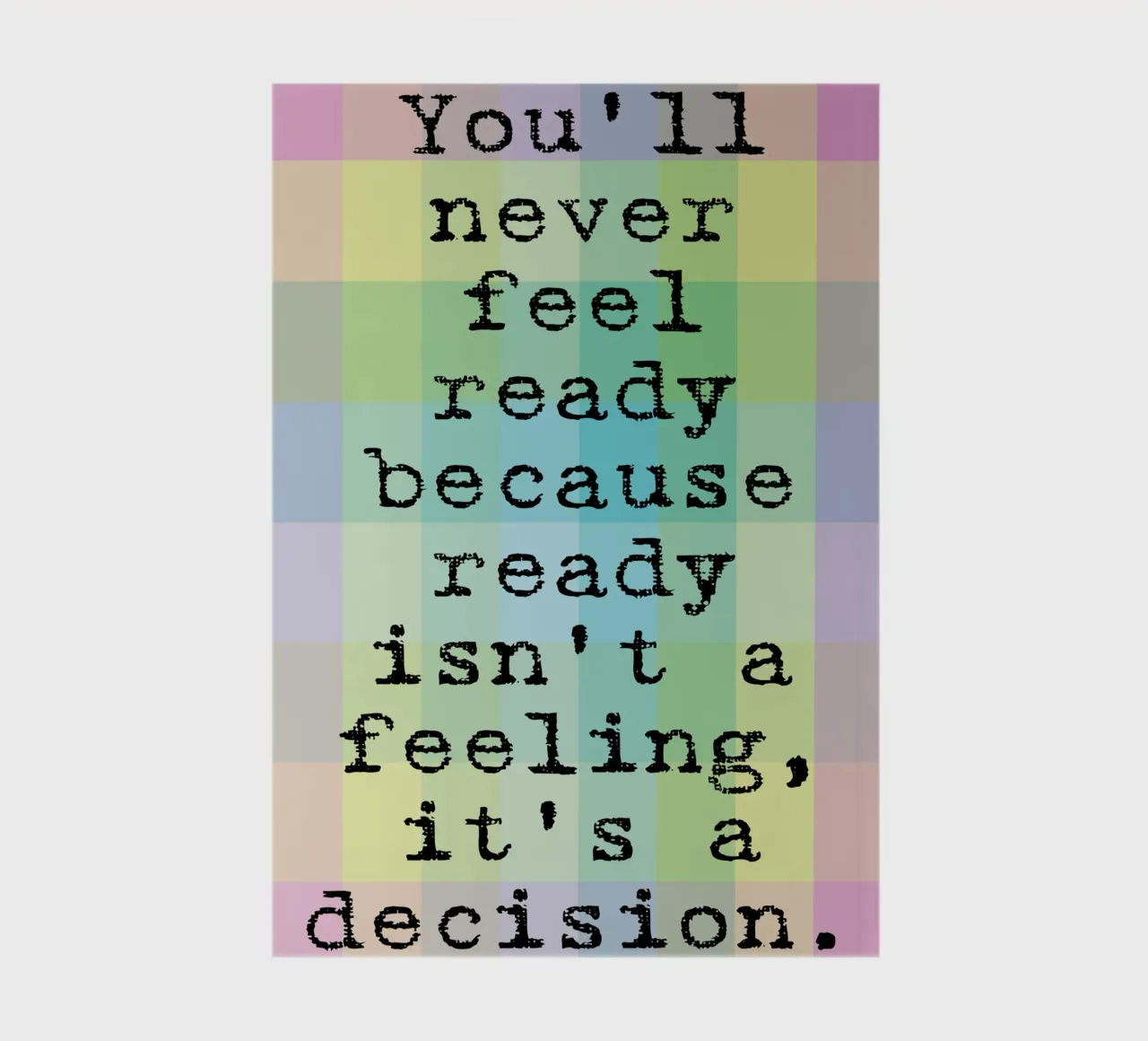 le sentiment est une décision carnet de notes de SADELA