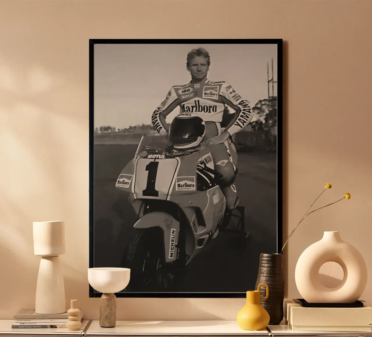 Wayne Rainey poster da Black White Poster