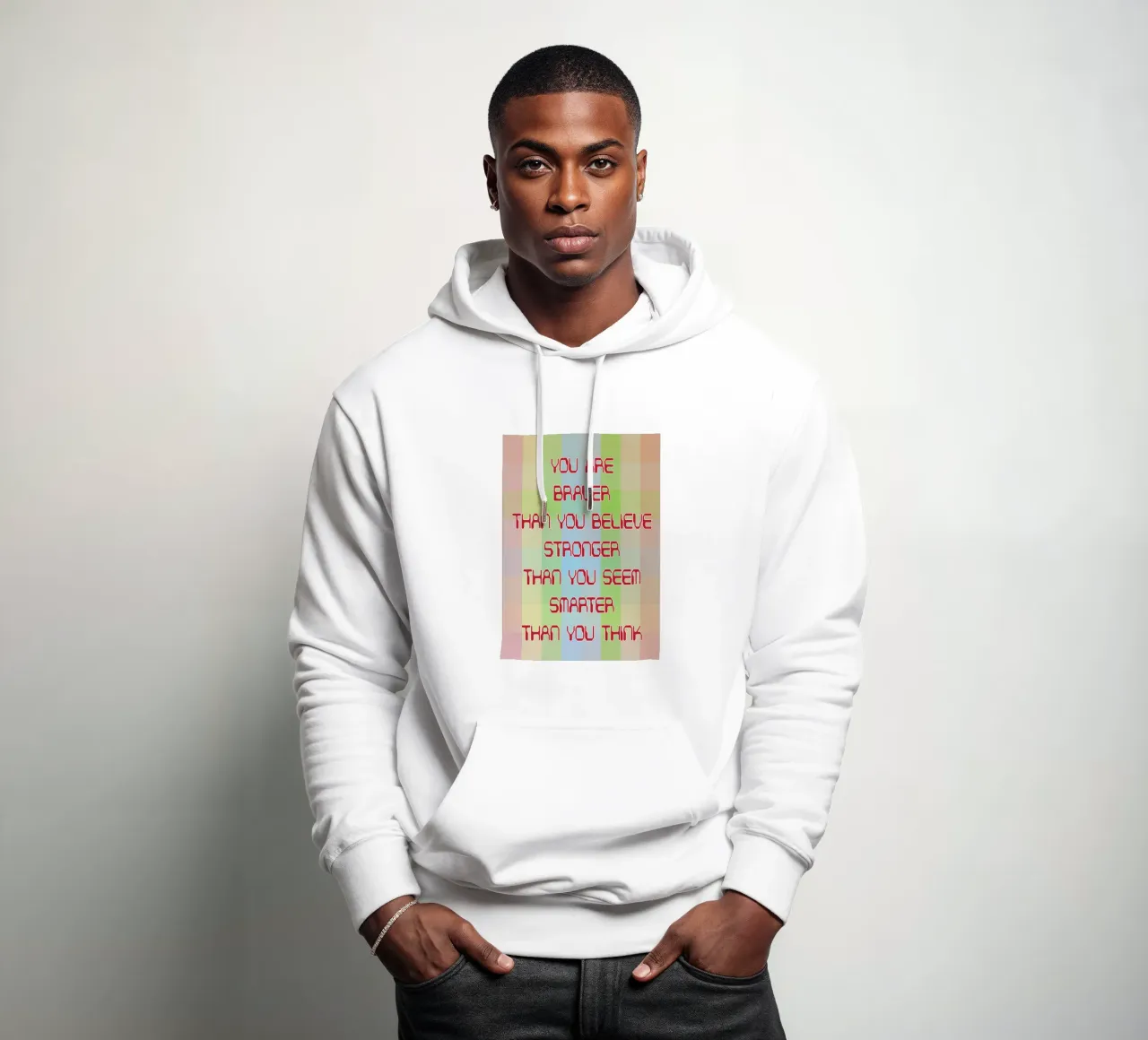 sei più coraggioso felpa con cappuccio da SADELA