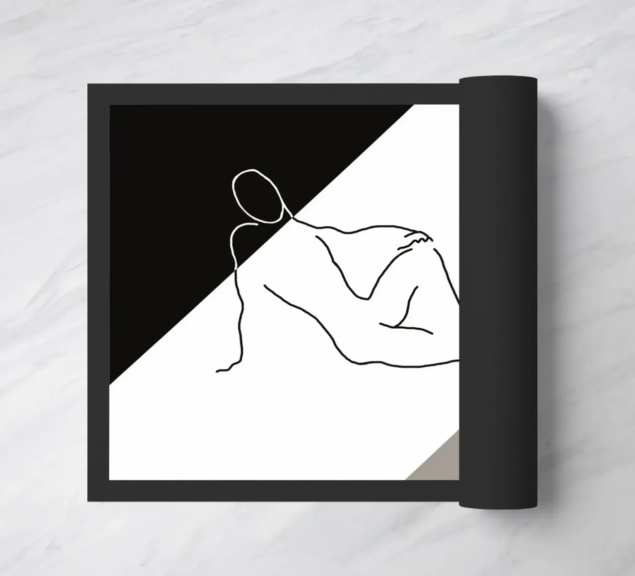 Human project doormat by Piccola Serenata