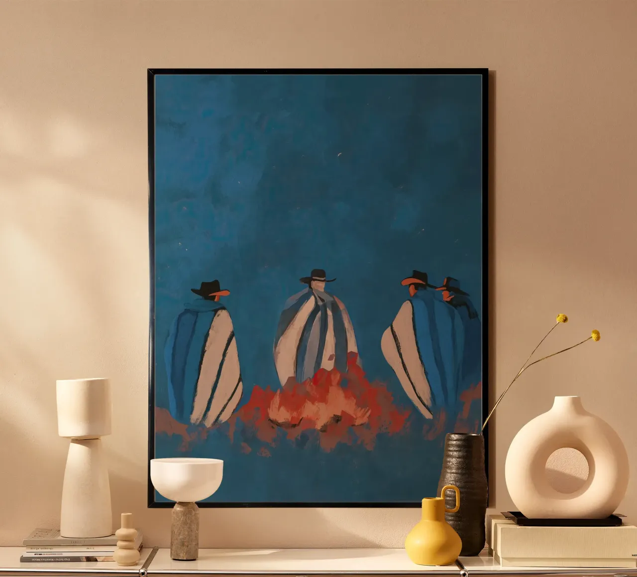 Desert Campfire poster da Solenne West