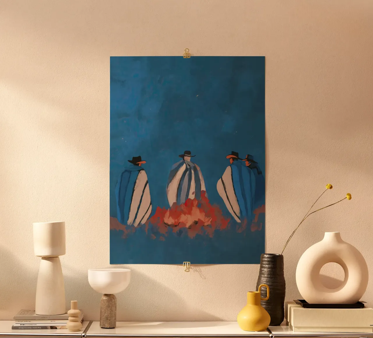 Desert Campfire poster da Solenne West