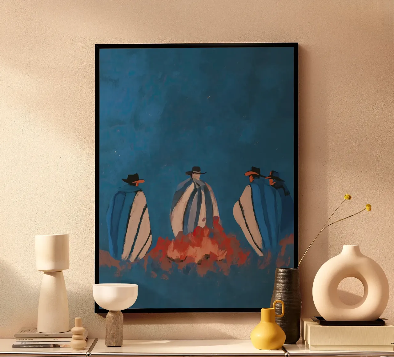 Desert Campfire poster da Solenne West