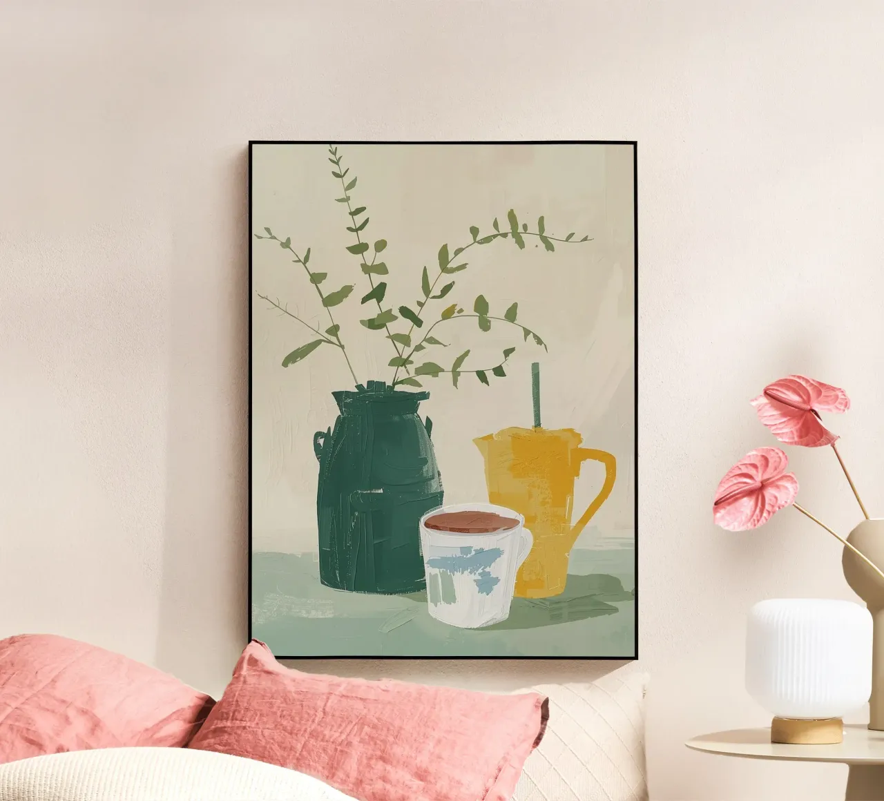 Stilleben Kaffeezeit plexiglass da Zwischenschicht