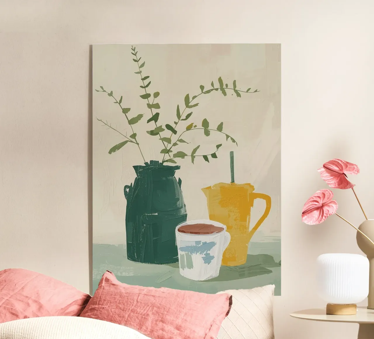 Stilleben Kaffeezeit plexiglass da Zwischenschicht