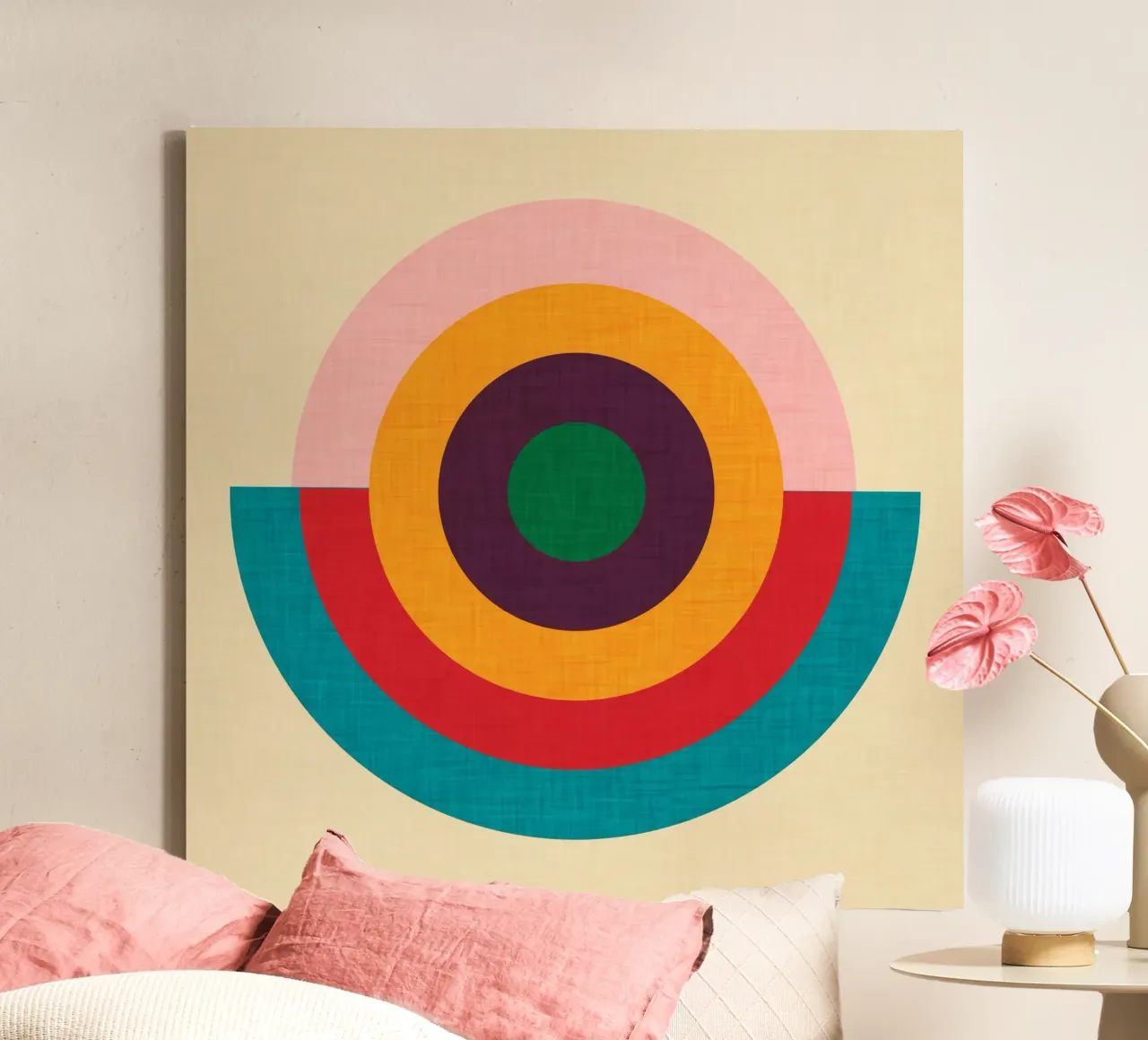 Solaris - Mid Century Modern tela con Cornice a cassetta da susanacosta