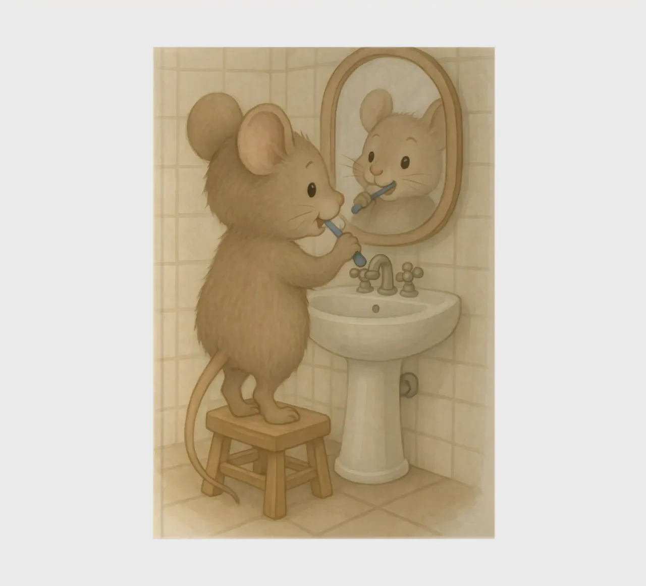 La routine mattutina di un topo diario da kisho art