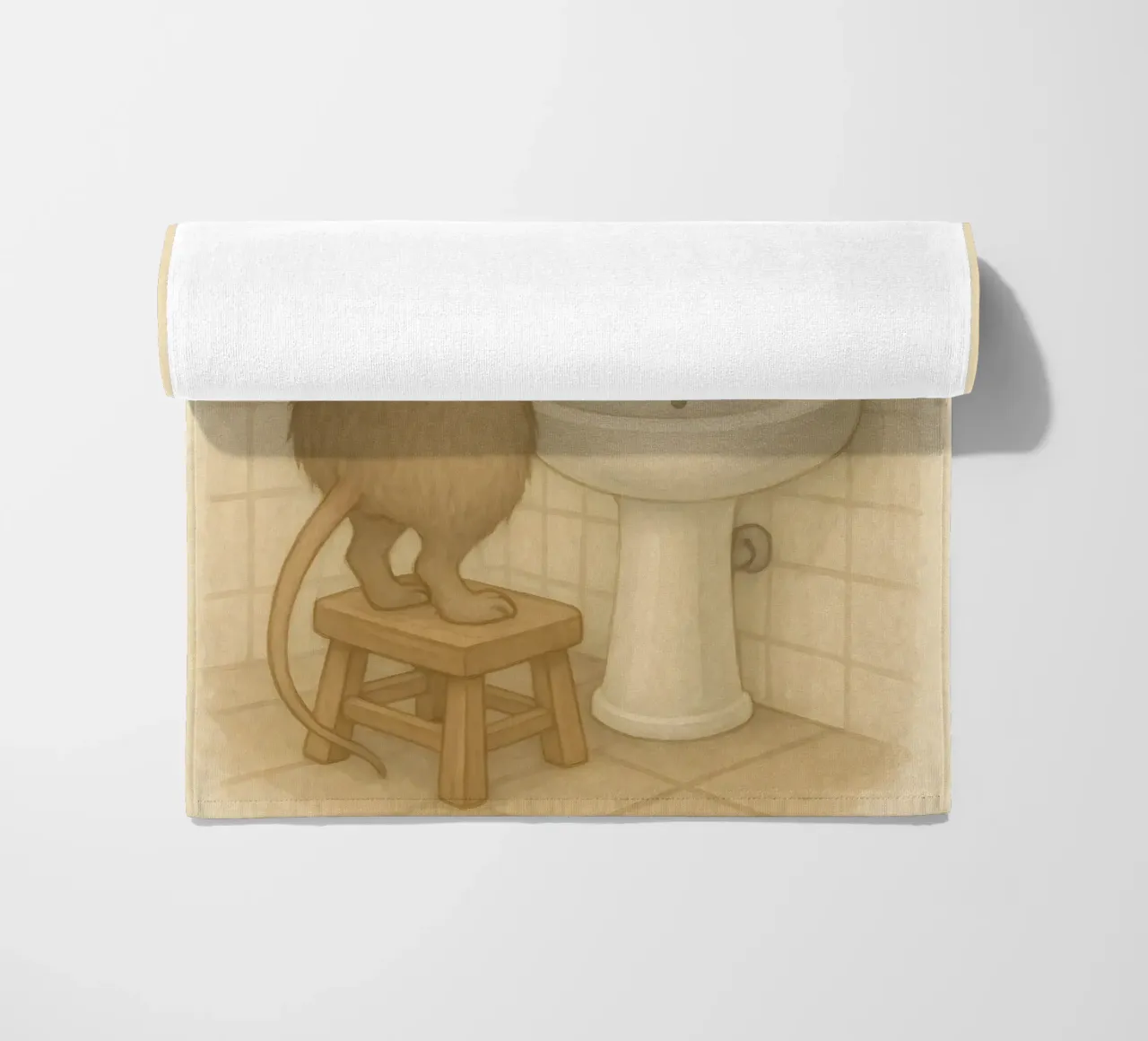 La routine mattutina di un topo telo mare da kisho art