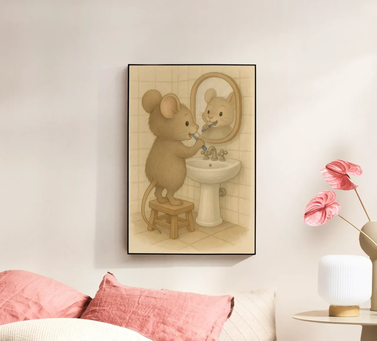 La routine mattutina di un topo plexiglass da kisho art