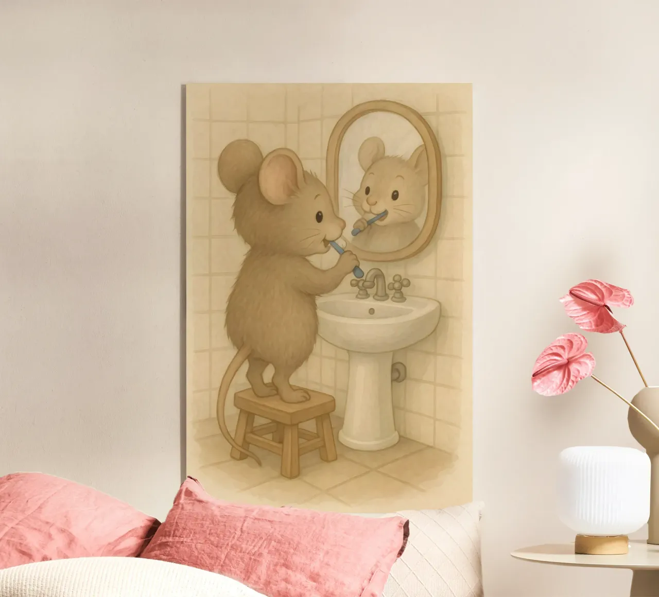 La routine mattutina di un topo plexiglass da kisho art