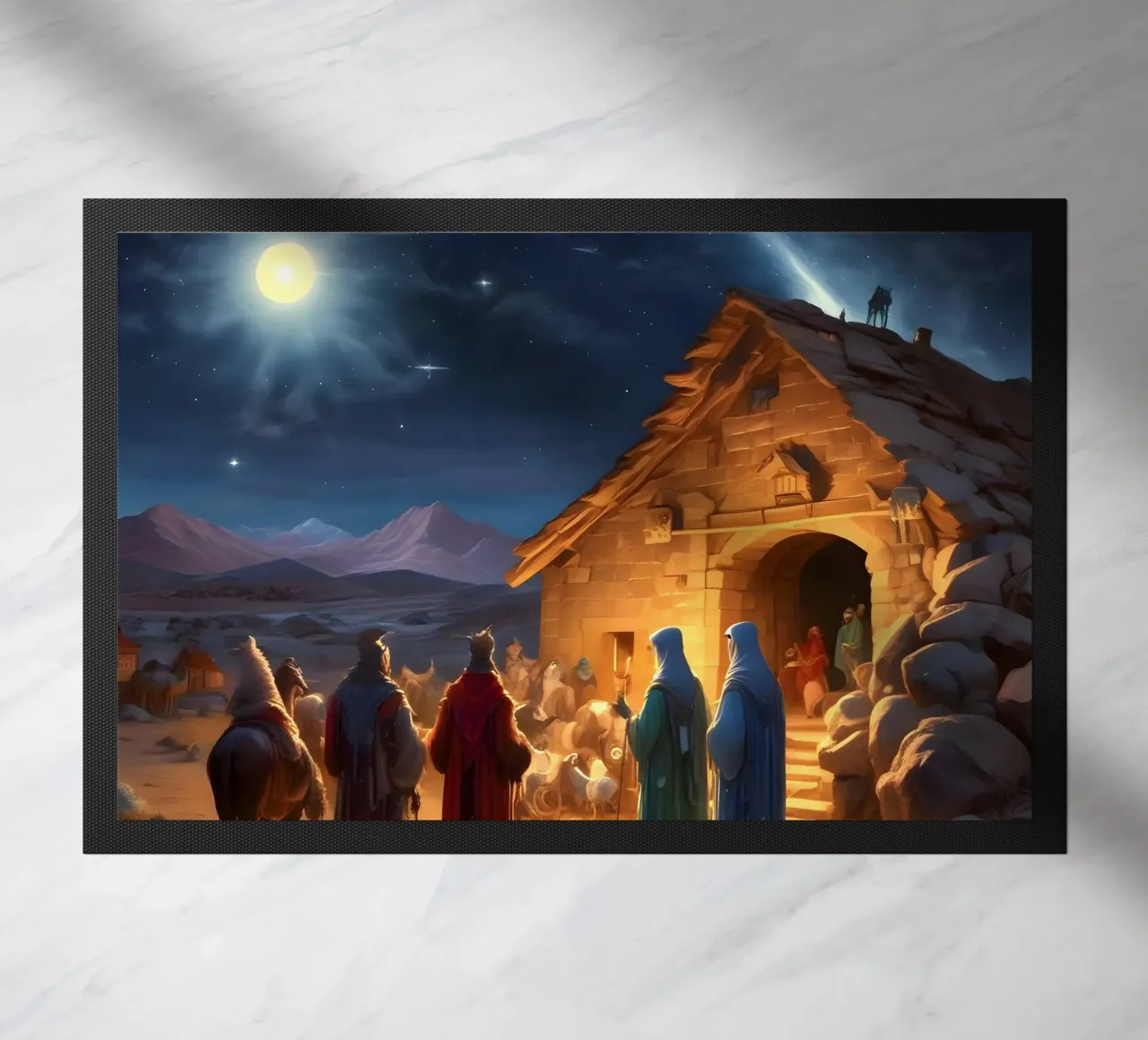 Epiphany doormat by Piccola Serenata