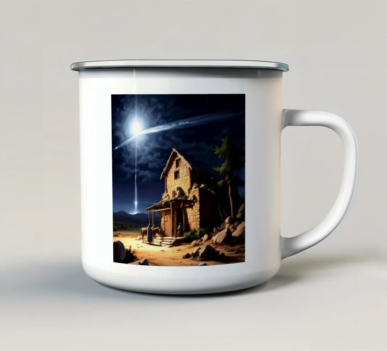 L'arrivo tazza in smalto da Piccola Serenata