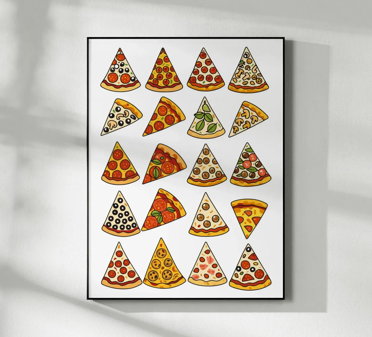 A Slice of Heaven: Pizza Pattern Collection plexiglass da vintageshop