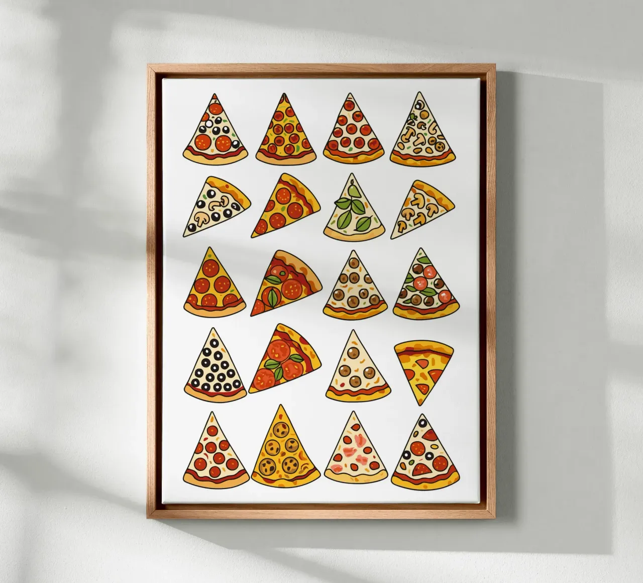 A Slice of Heaven: Pizza Pattern Collection tela da vintageshop