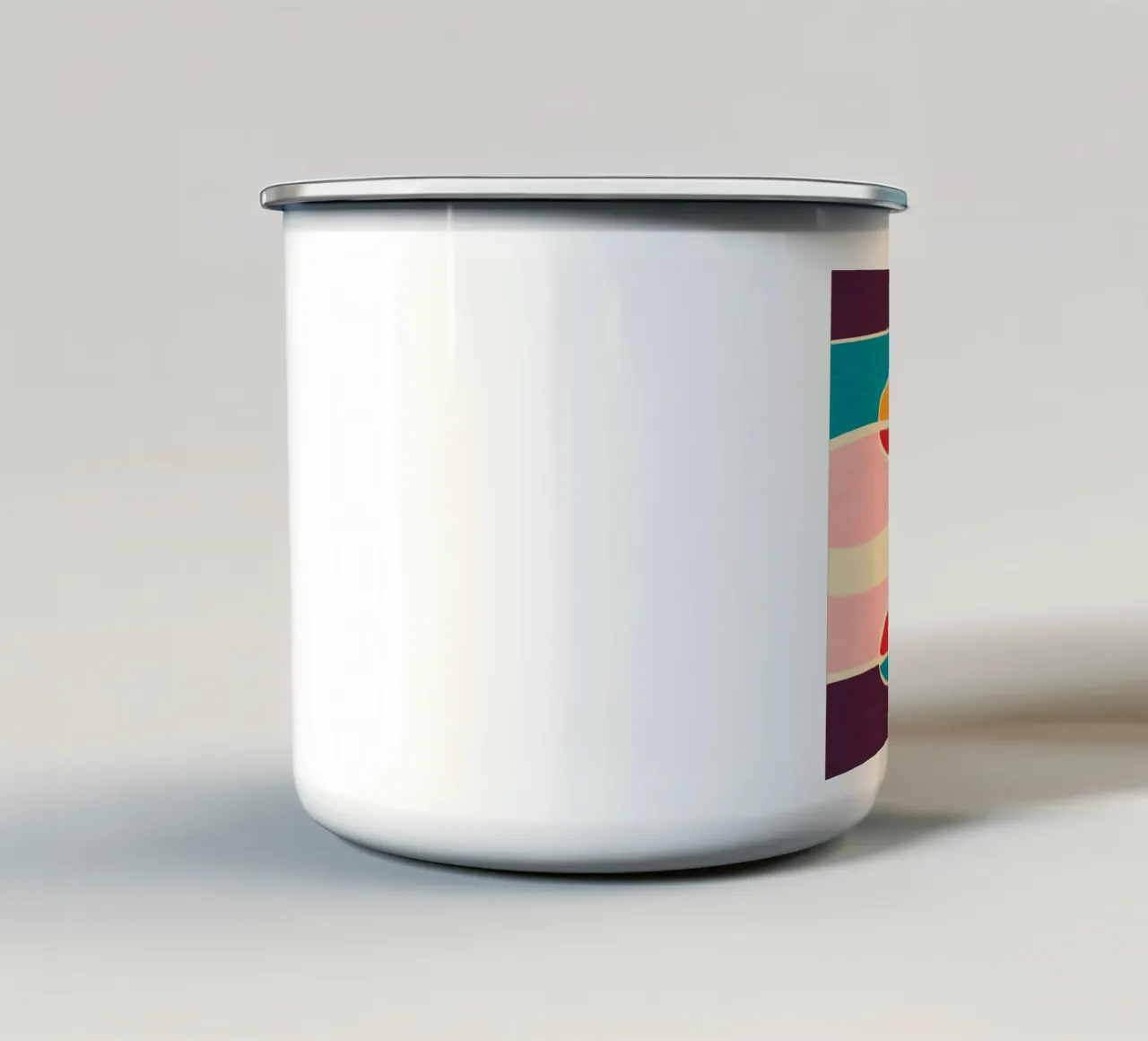 Wondering Waves - Mid Century Modern tazza in smalto da susanacosta