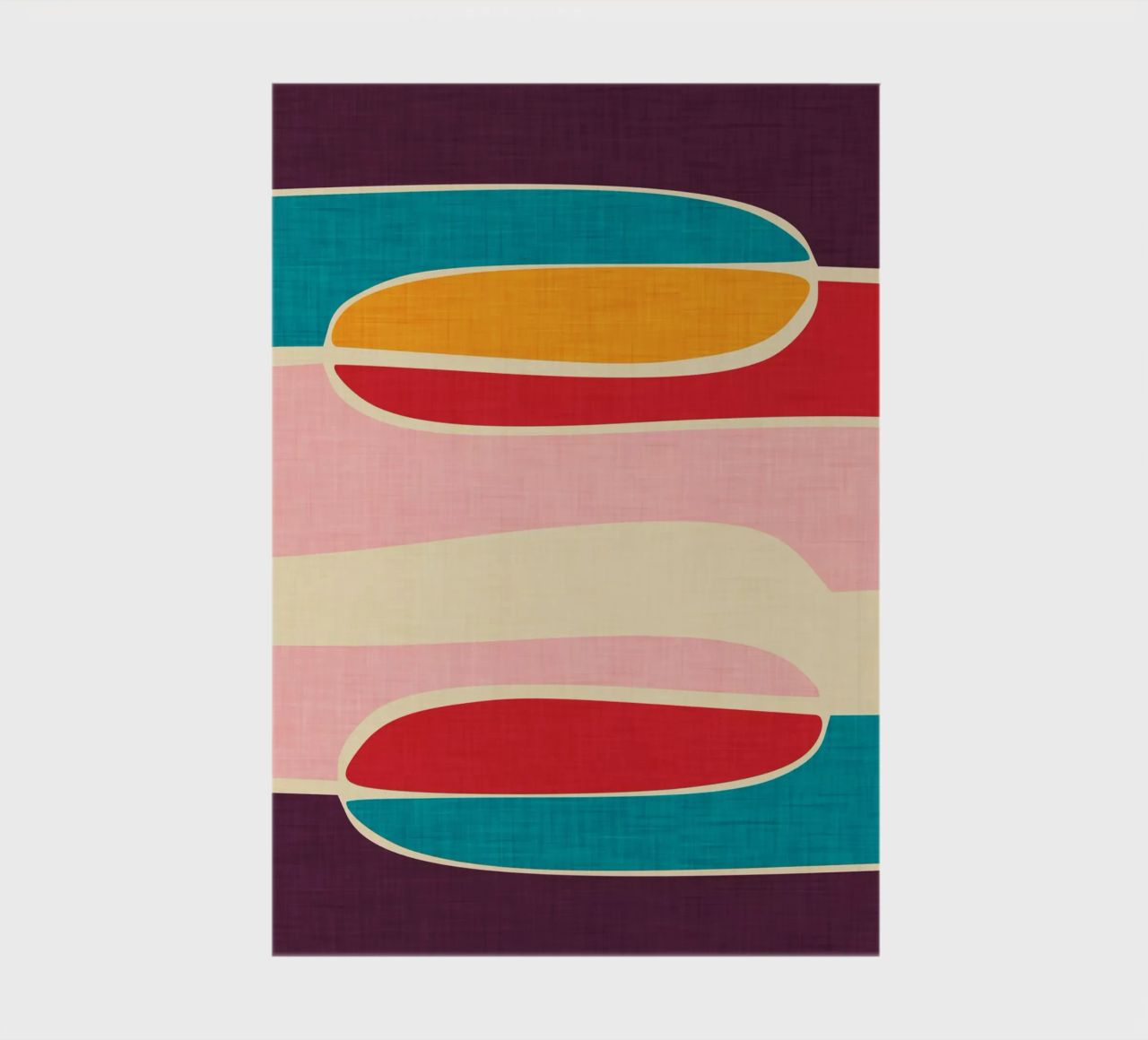 Wondering Waves - Mid Century Modern notebook by susanacosta