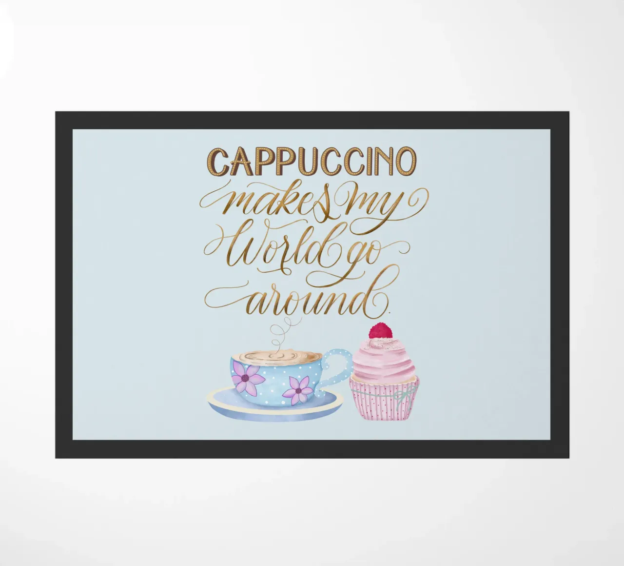 Kaffee Zitat. Cappuccino. Happy. zerbino da CalliLetters