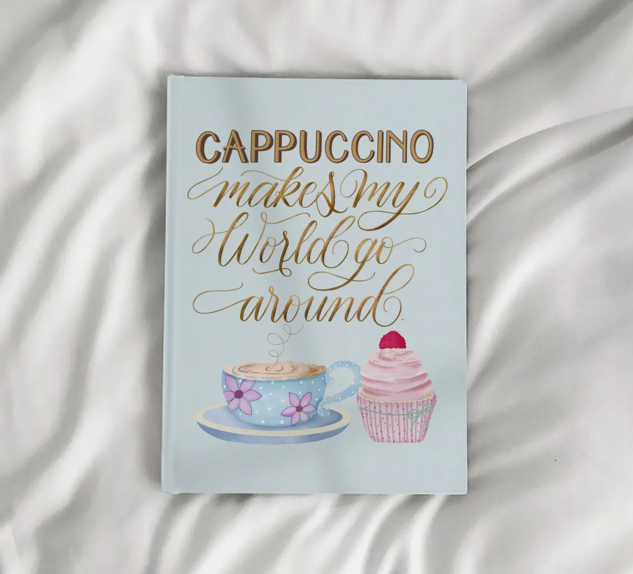 Kaffee Zitat. Cappuccino. Happy. notebook by CalliLetters