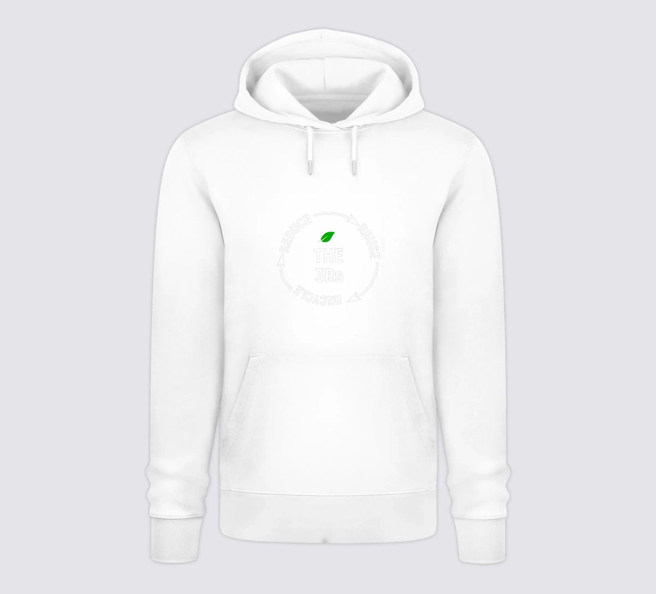 Reduce reuse recycle felpa con cappuccio da greencitiesmovement