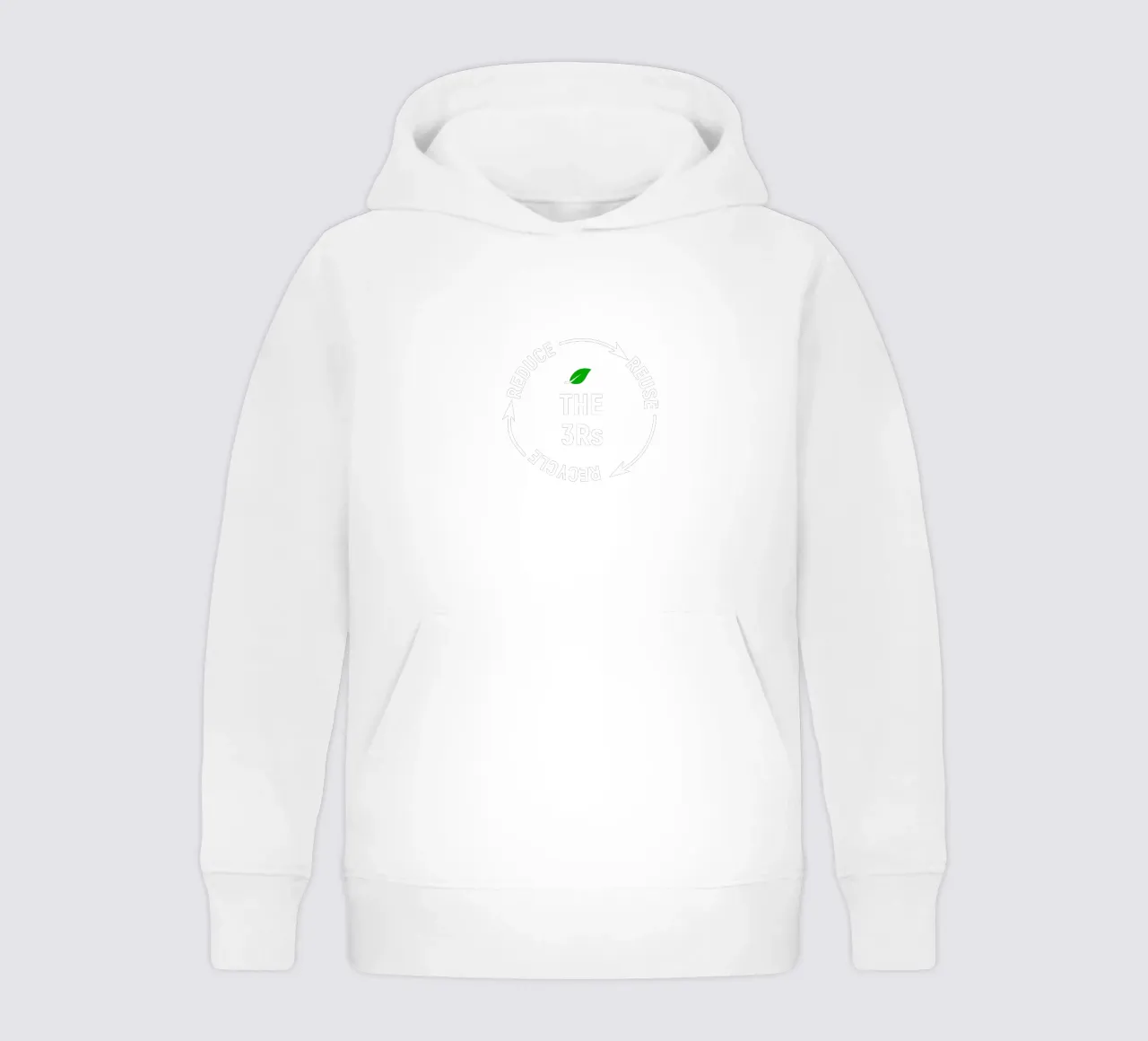 Reduce reuse recycle felpa bambino con cappuccio da greencitiesmovement