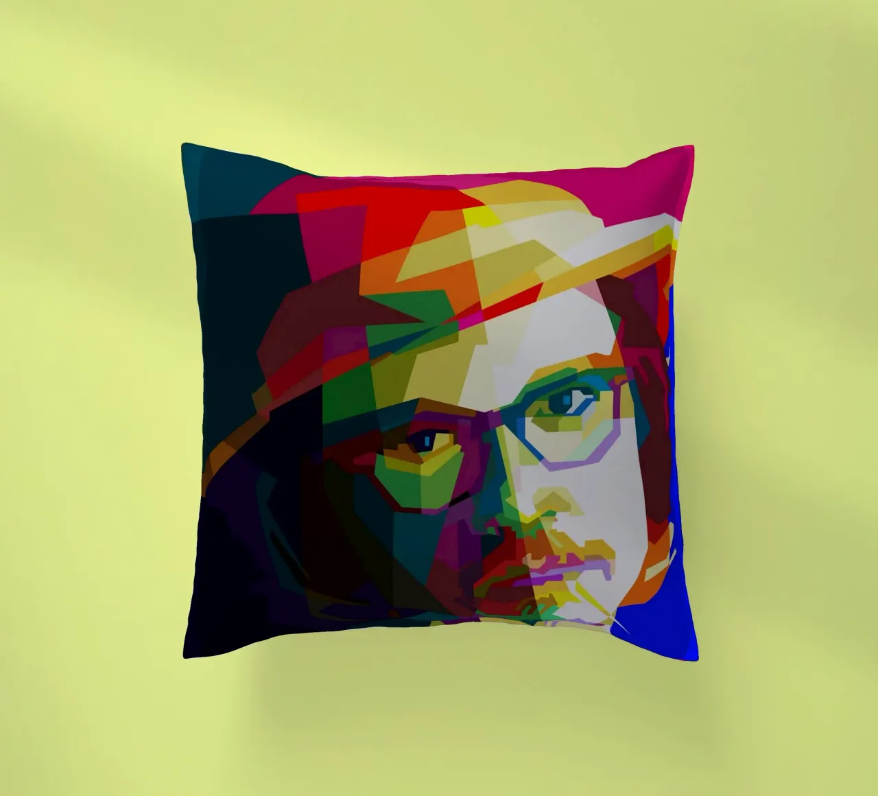 Johnny Deep Filmschauspieler Pop Art Kissen von popart