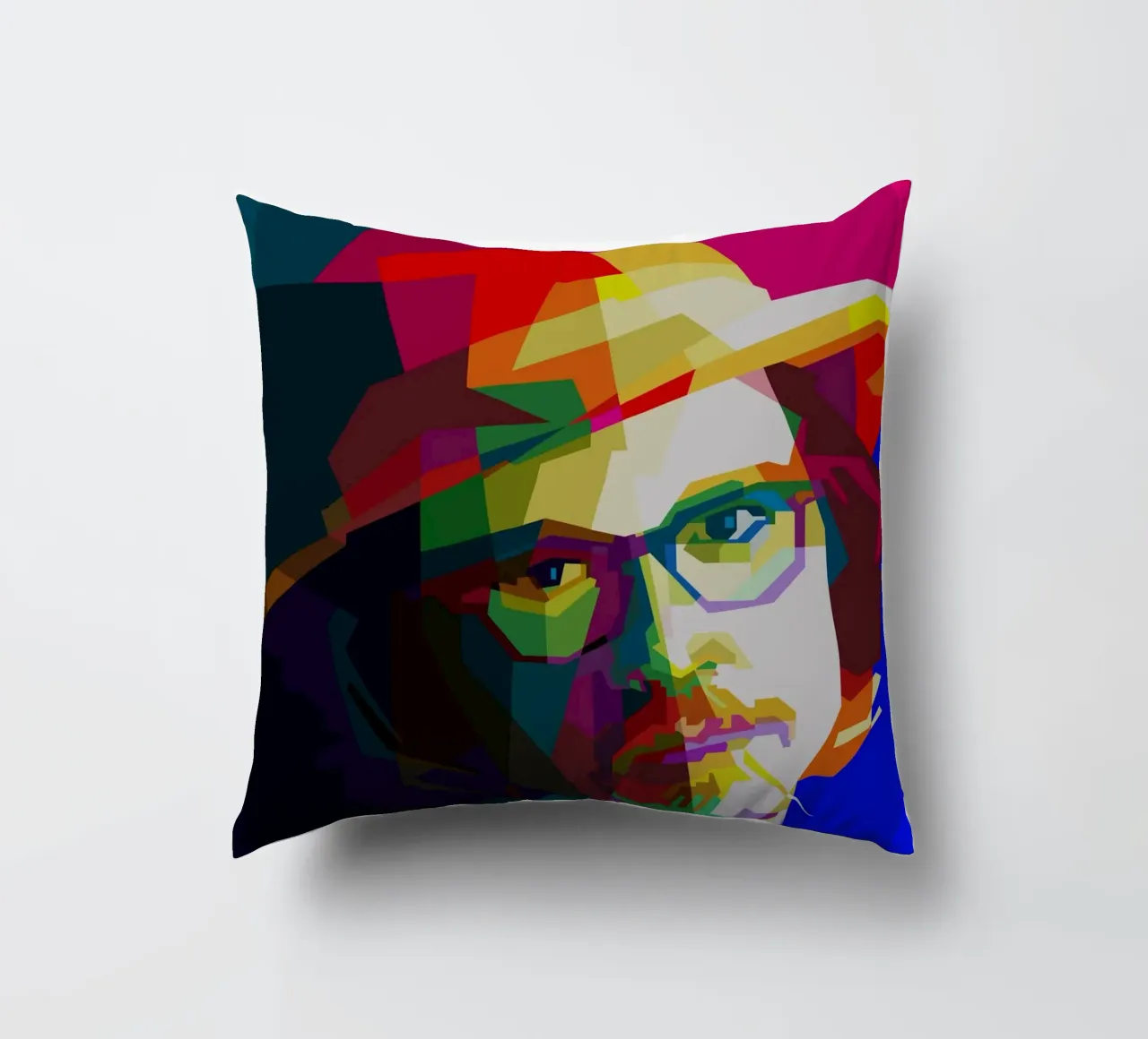 Johnny Deep Filmschauspieler Pop Art Kissen von popart