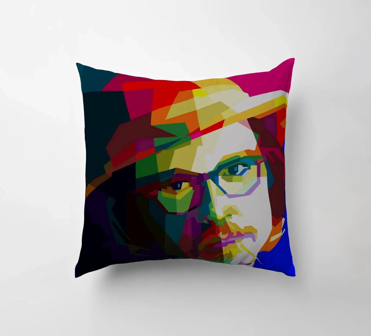 Johnny Deep Filmschauspieler Pop Art Kissen von popart