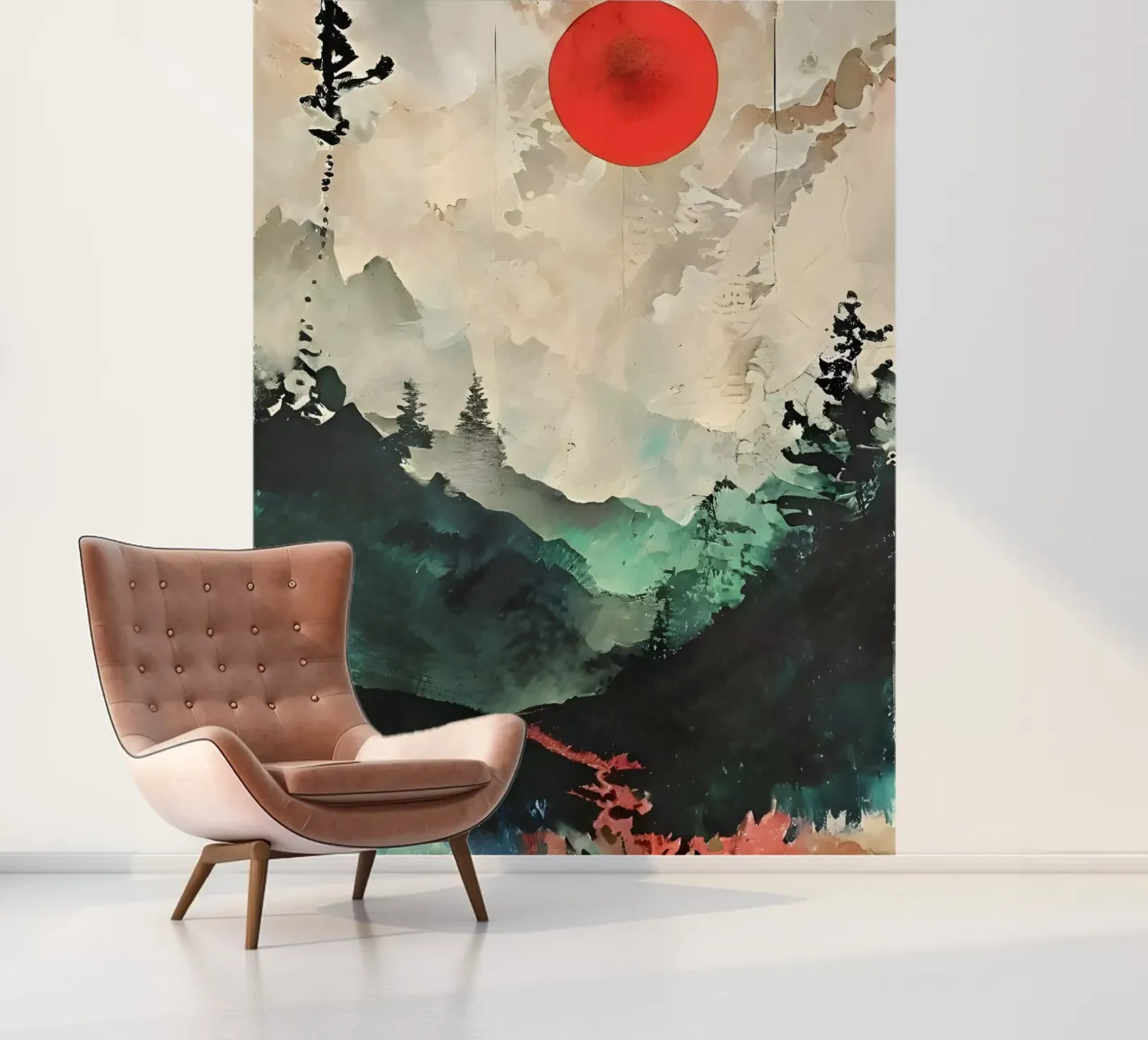 Crimson Moonrise photo wallpaper by Artistic-shop