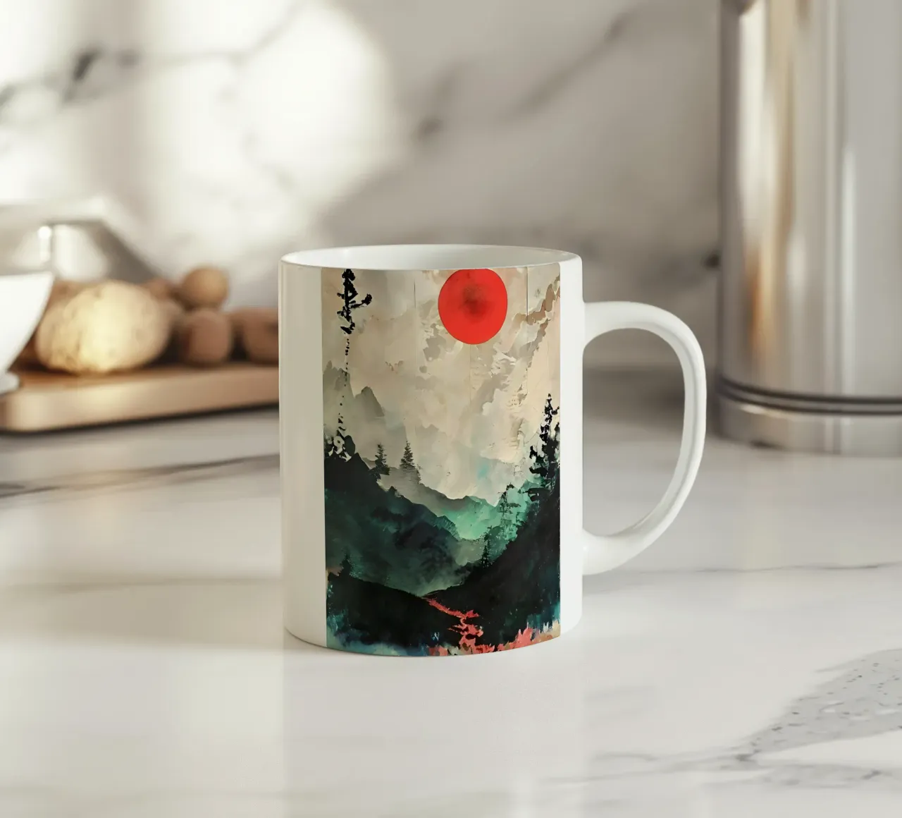 Alba cremisi tazza in ceramica da Artistic-shop