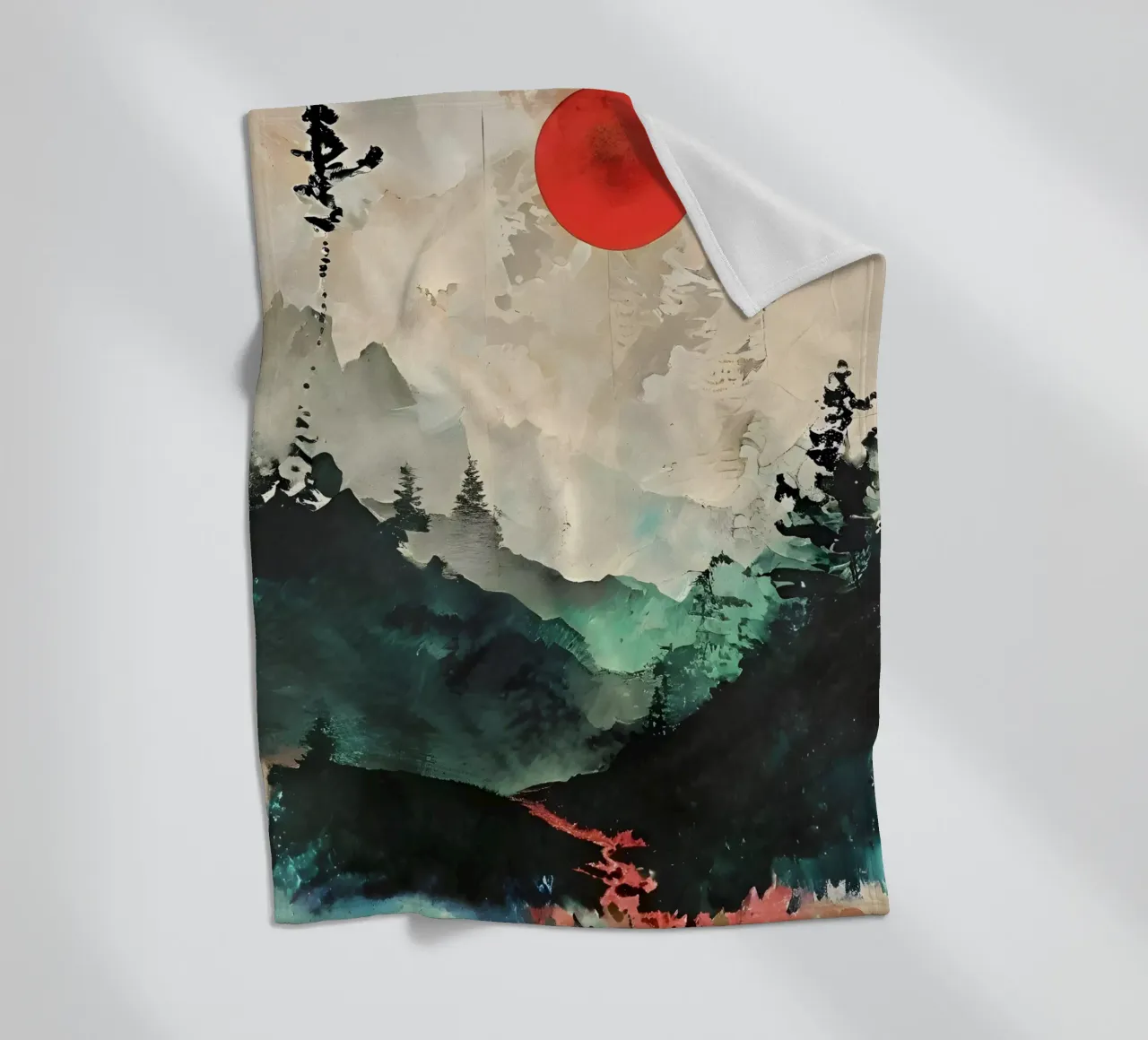 Alba cremisi coperta in pile da Artistic-shop