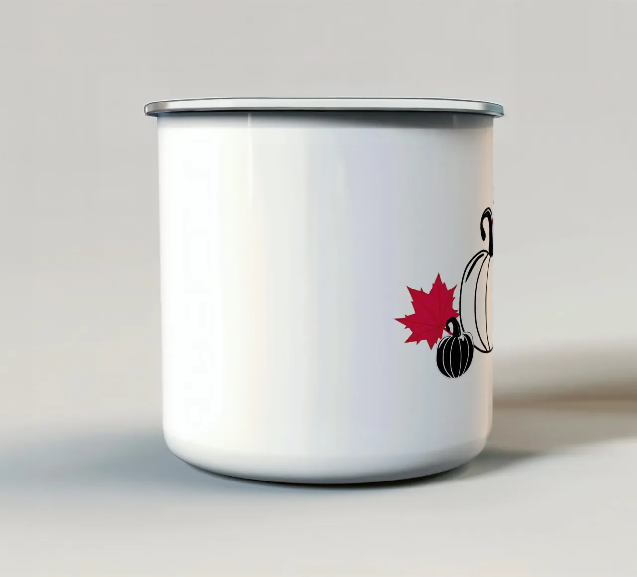Foglia d'autunno tazza in smalto da SunflowerDE