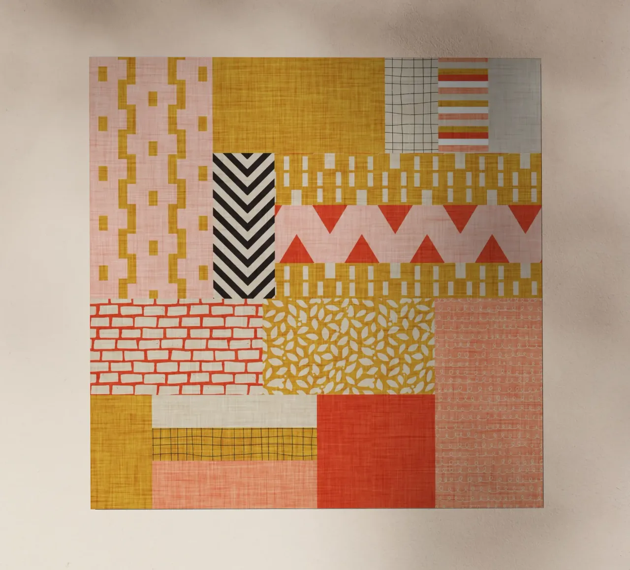 Faux-Textured Patchwork pellicola backlit da susanacosta