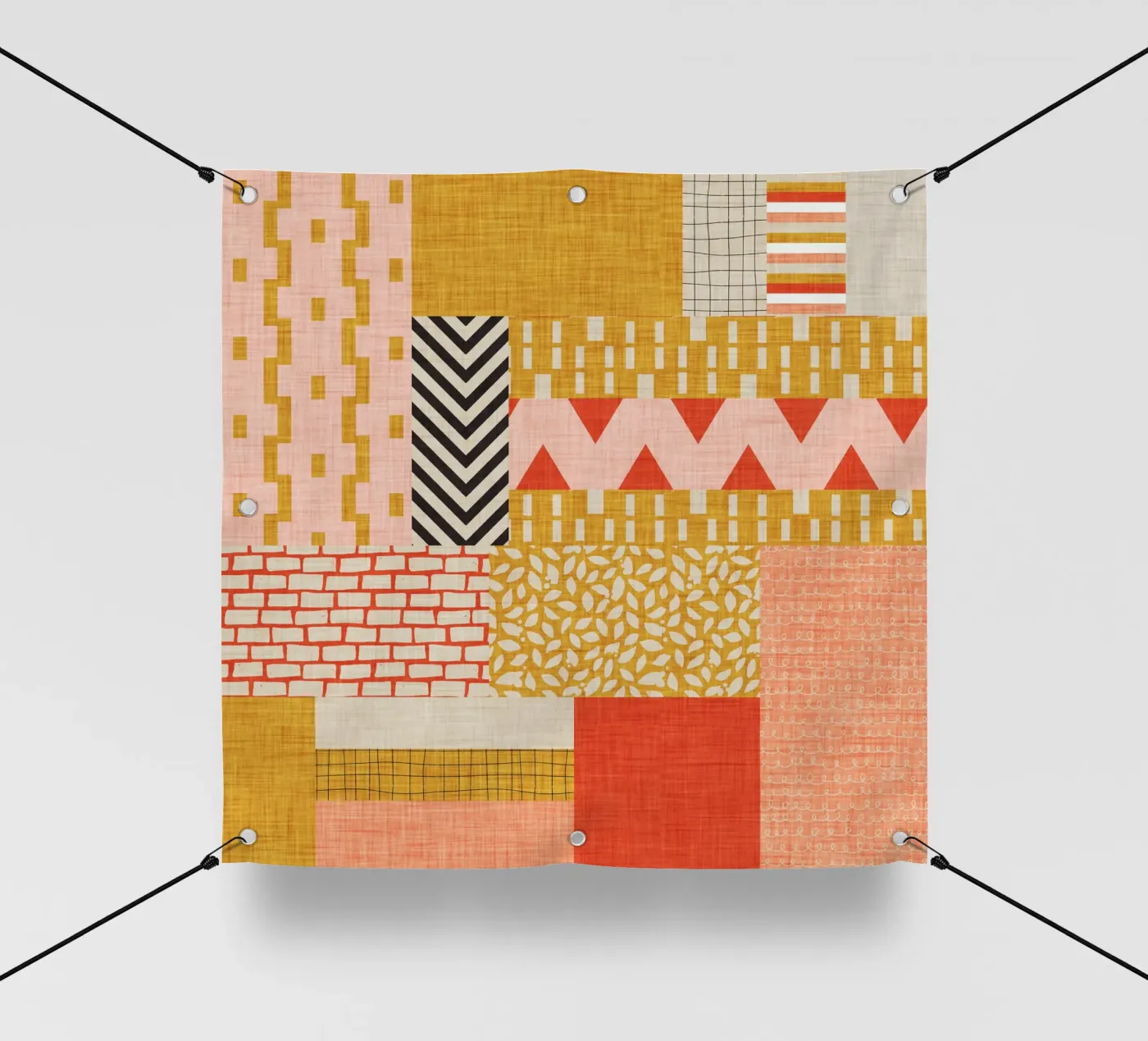 Faux-Textured Patchwork telo in pvc da susanacosta