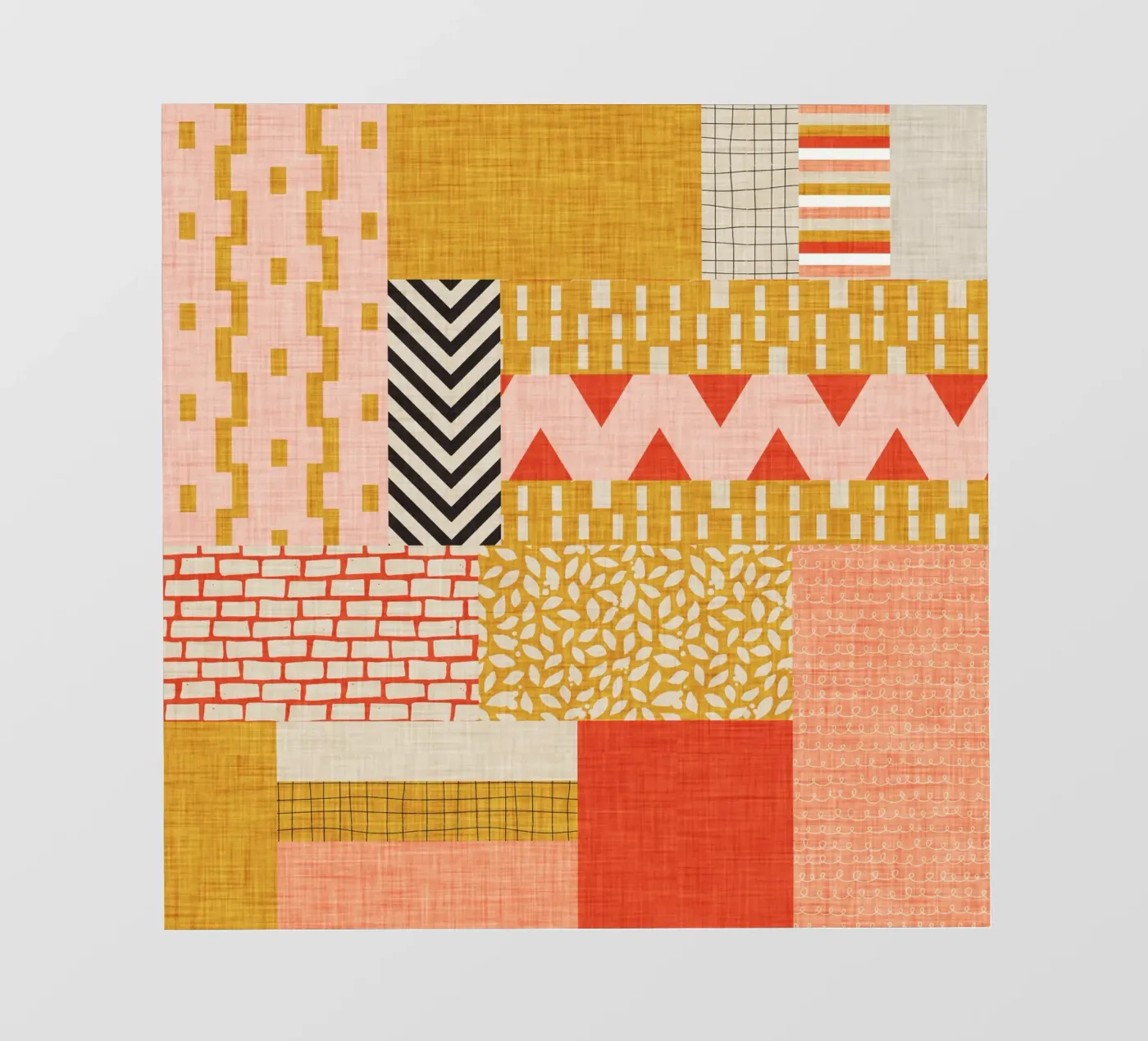 Faux-Textured Patchwork telo in pvc da susanacosta