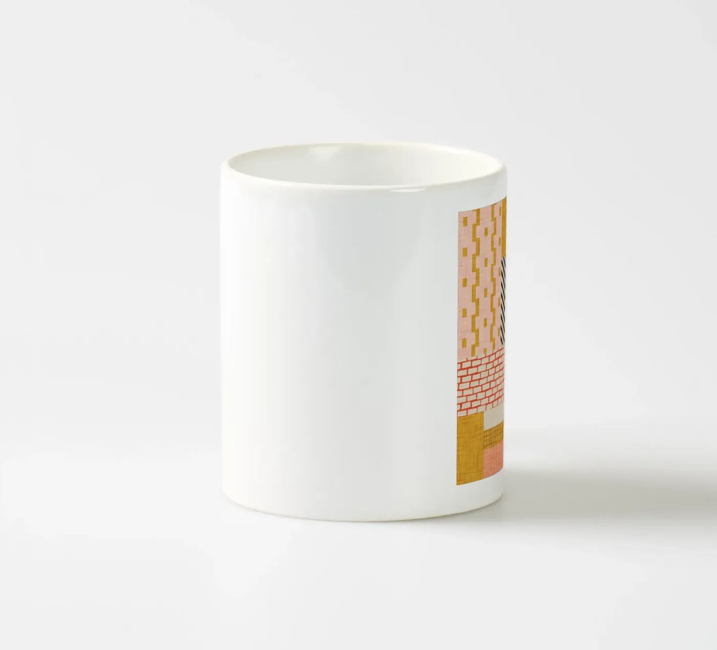 Faux-Textured Patchwork tazza in ceramica da susanacosta