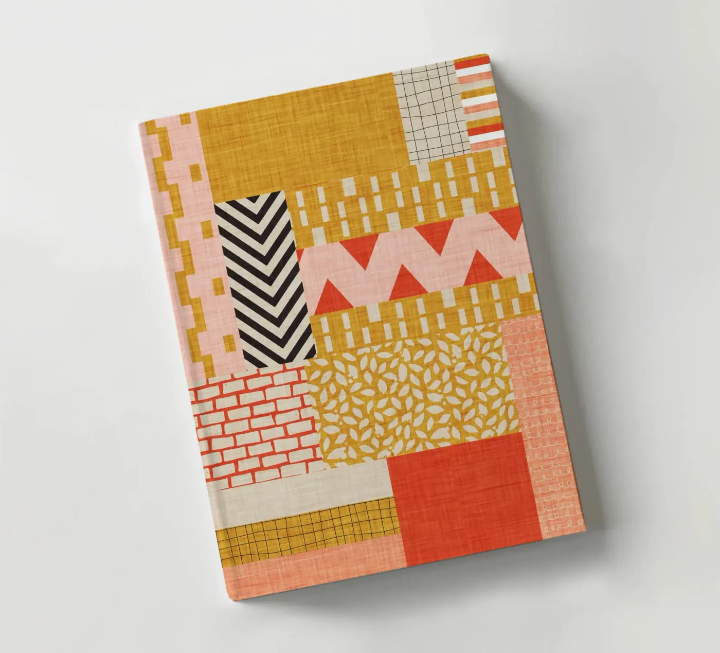 Faux-Textured Patchwork notebook by susanacosta