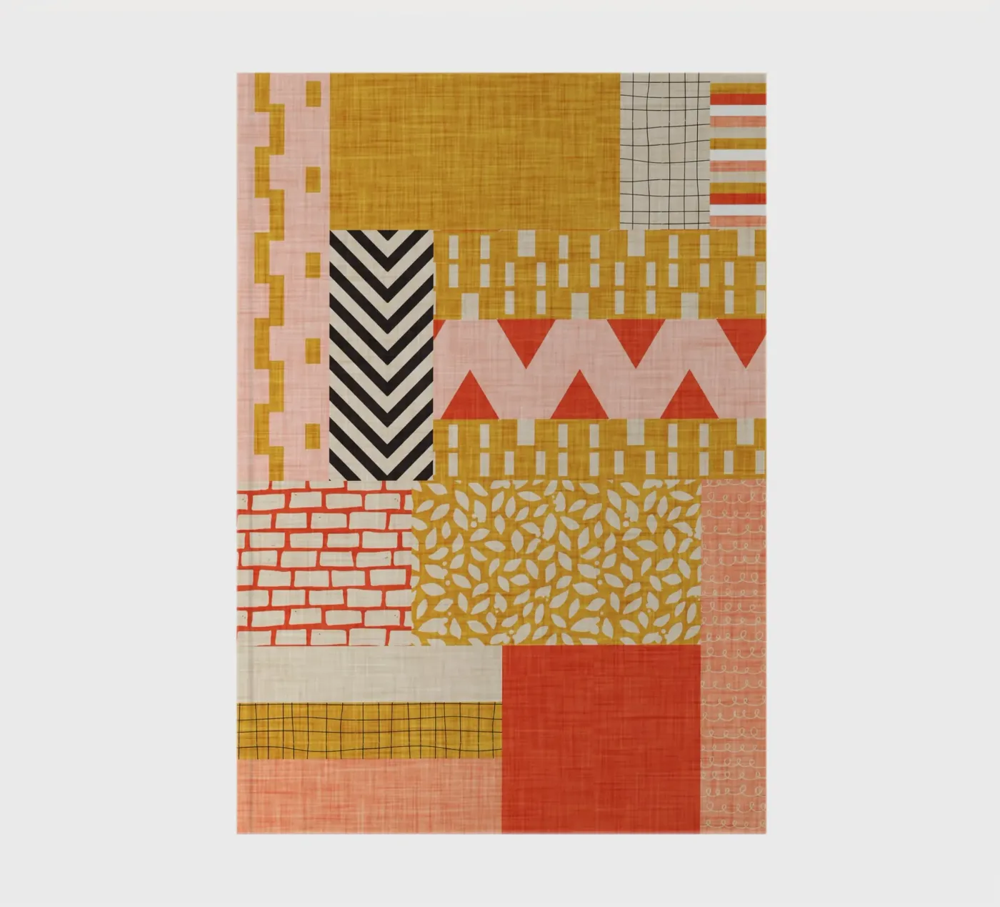 Faux-Textured Patchwork notebook by susanacosta
