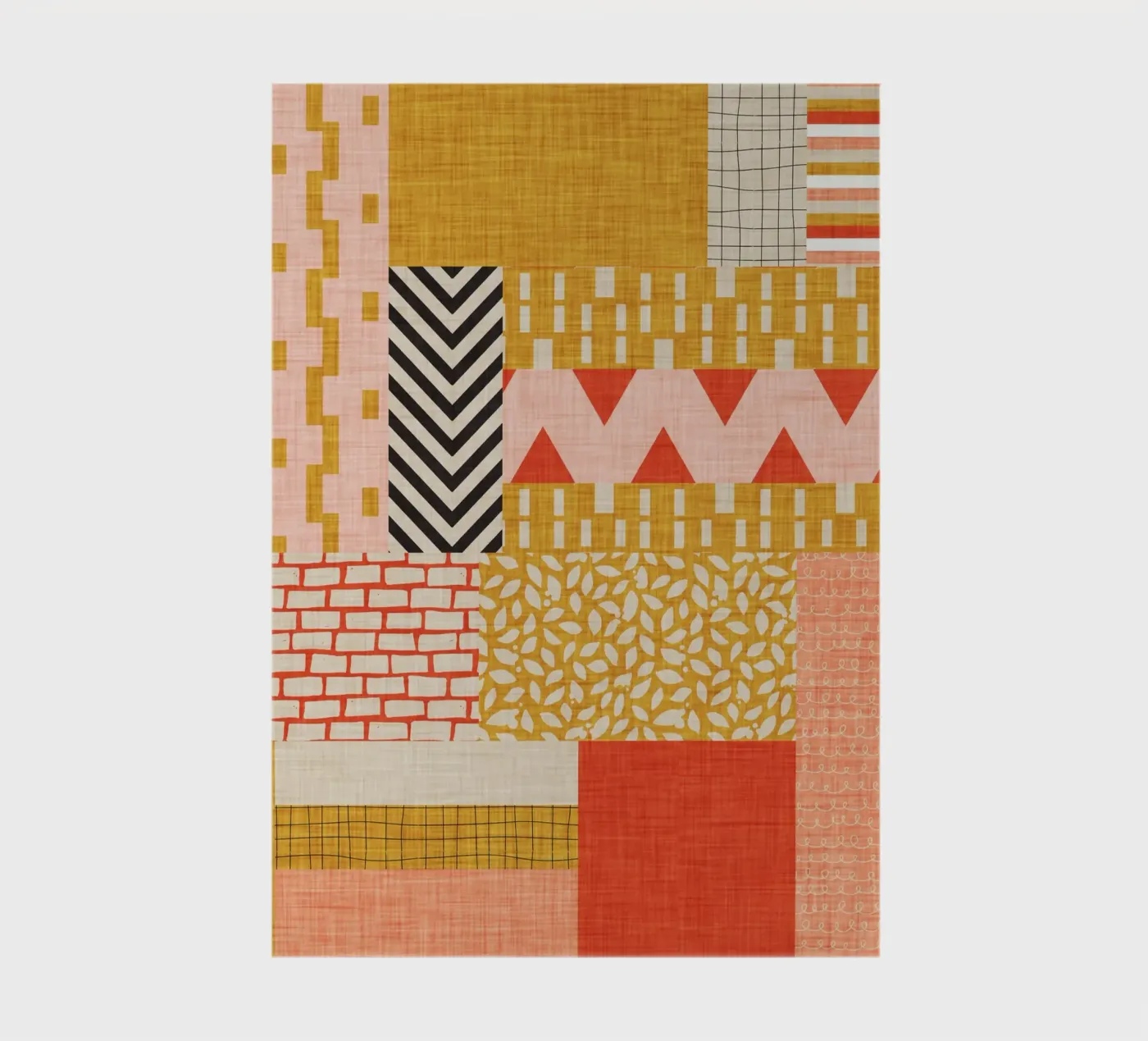 Faux-Textured Patchwork notebook by susanacosta