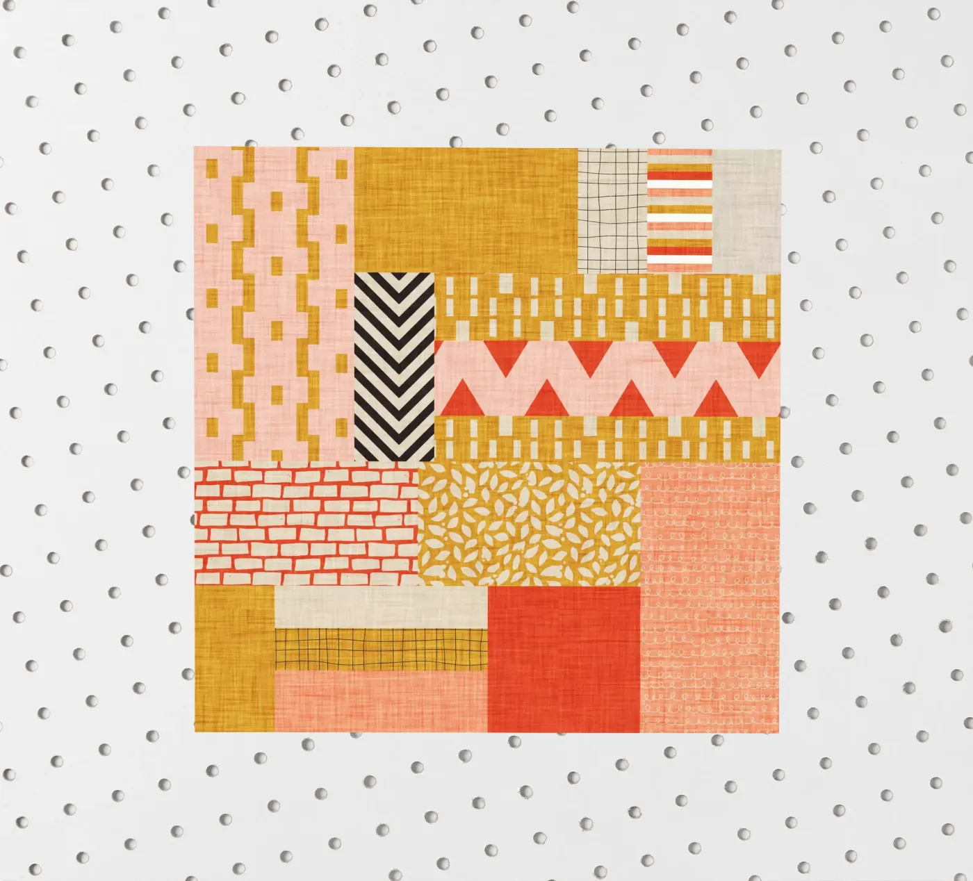 Faux-Textured Patchwork sticker van susanacosta