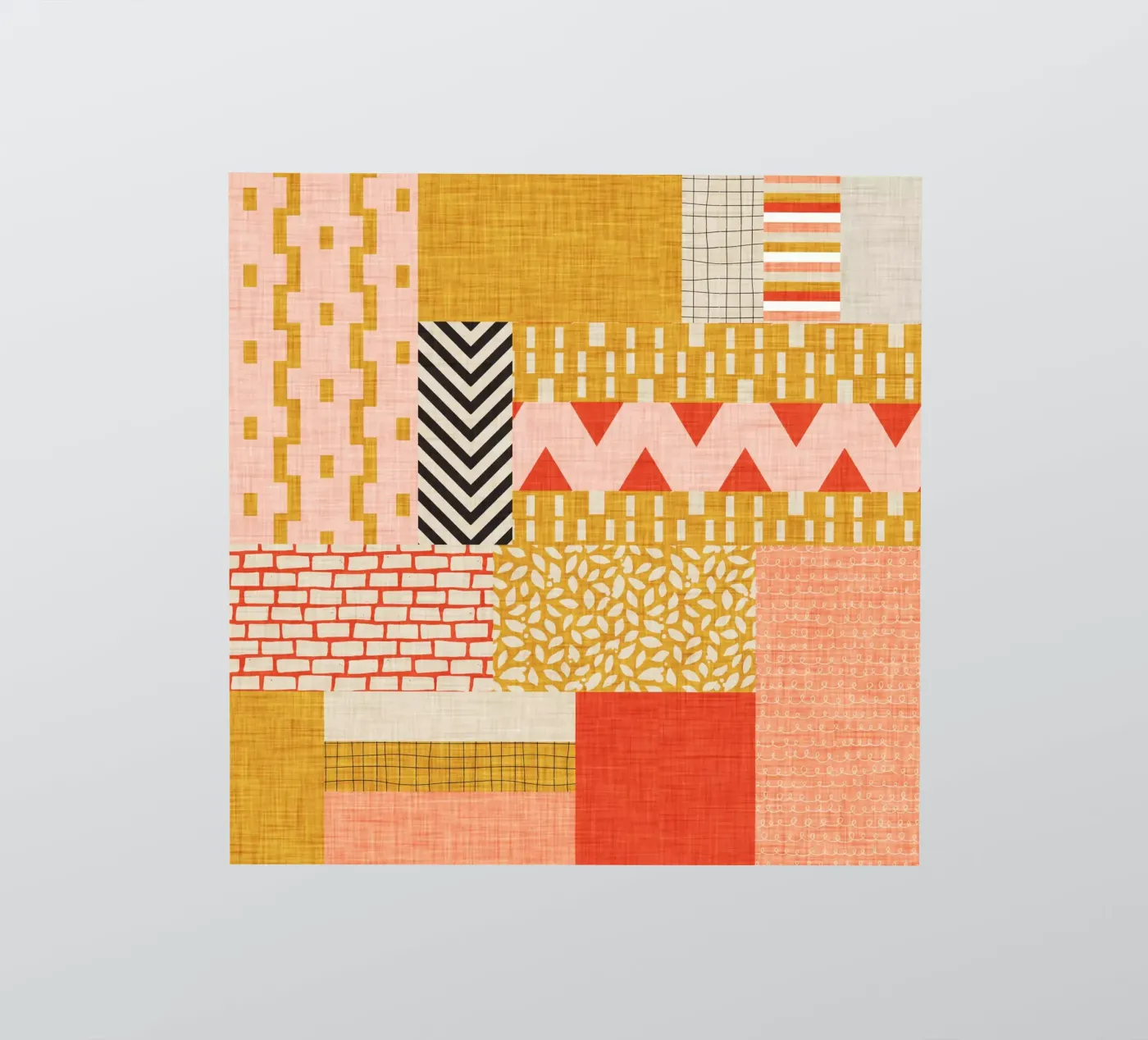 Faux-Textured Patchwork sticker van susanacosta