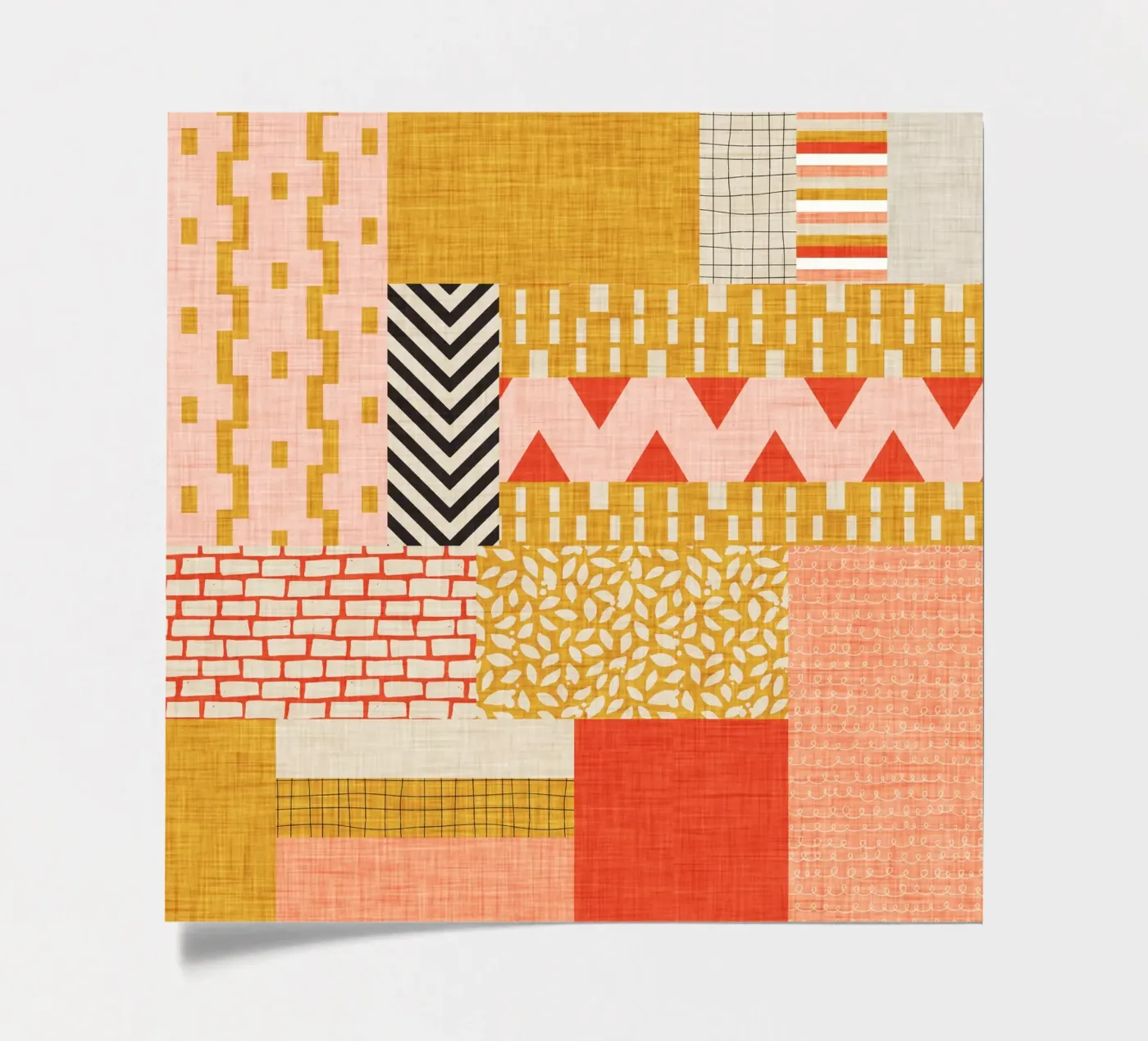 Faux-Textured Patchwork stickervel van susanacosta