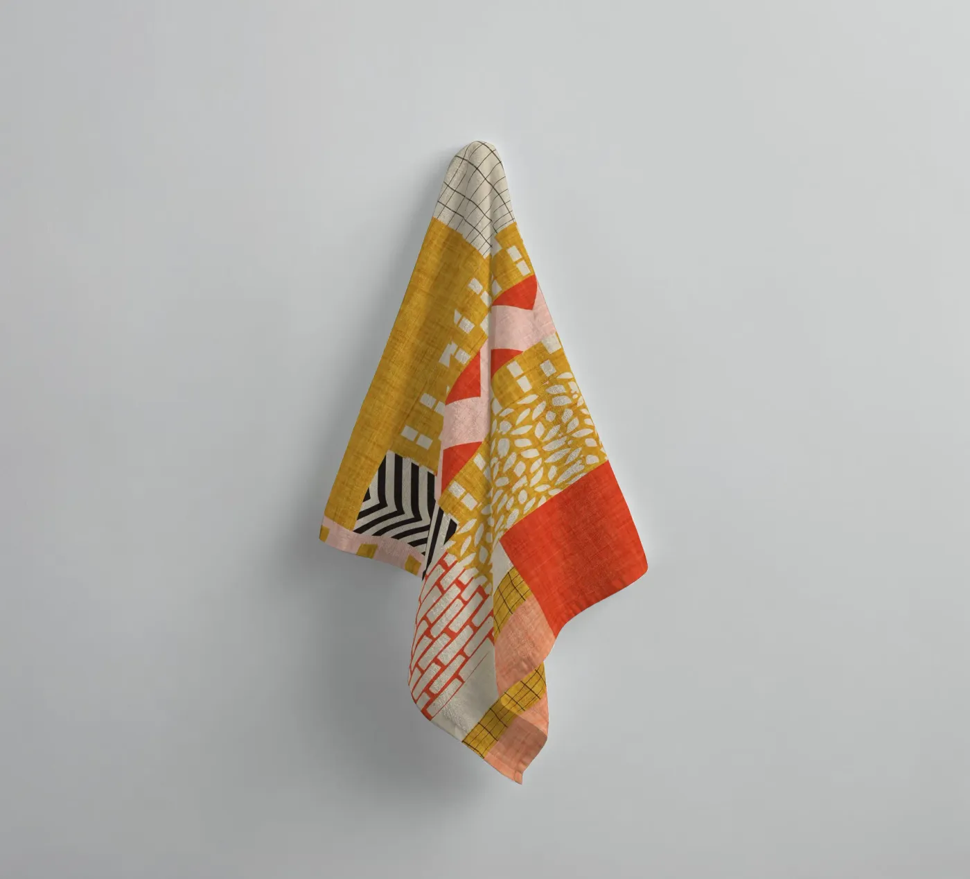 Faux-Textured Patchwork badhanddoek van susanacosta