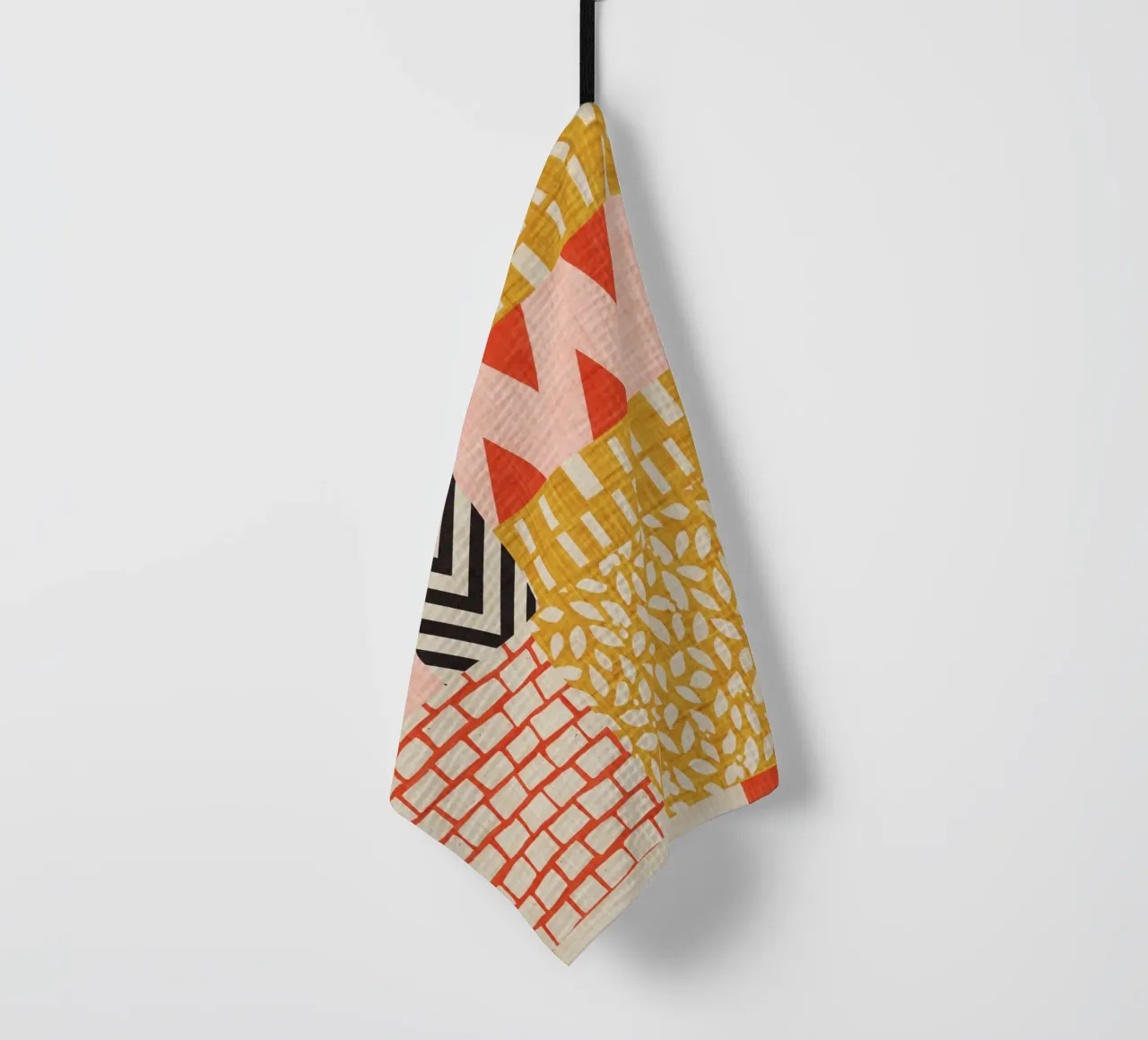 Faux-Textured Patchwork Geschirrtuch von susanacosta