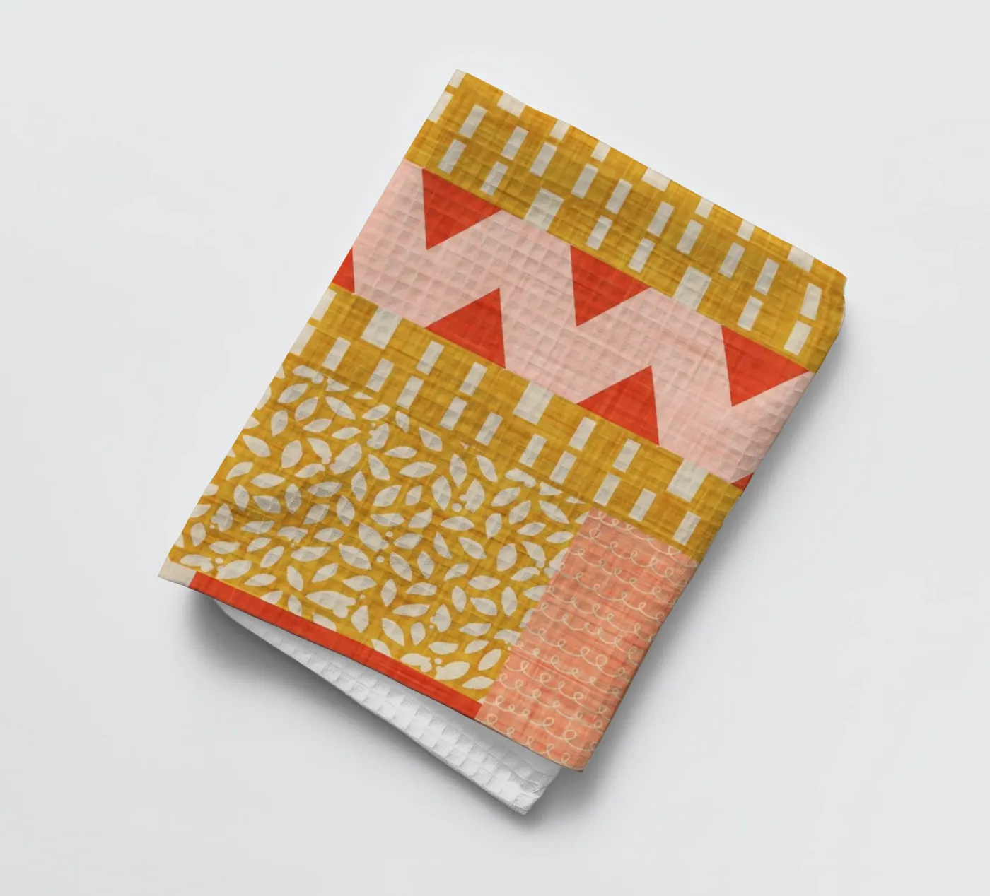 Faux-Textured Patchwork Geschirrtuch von susanacosta