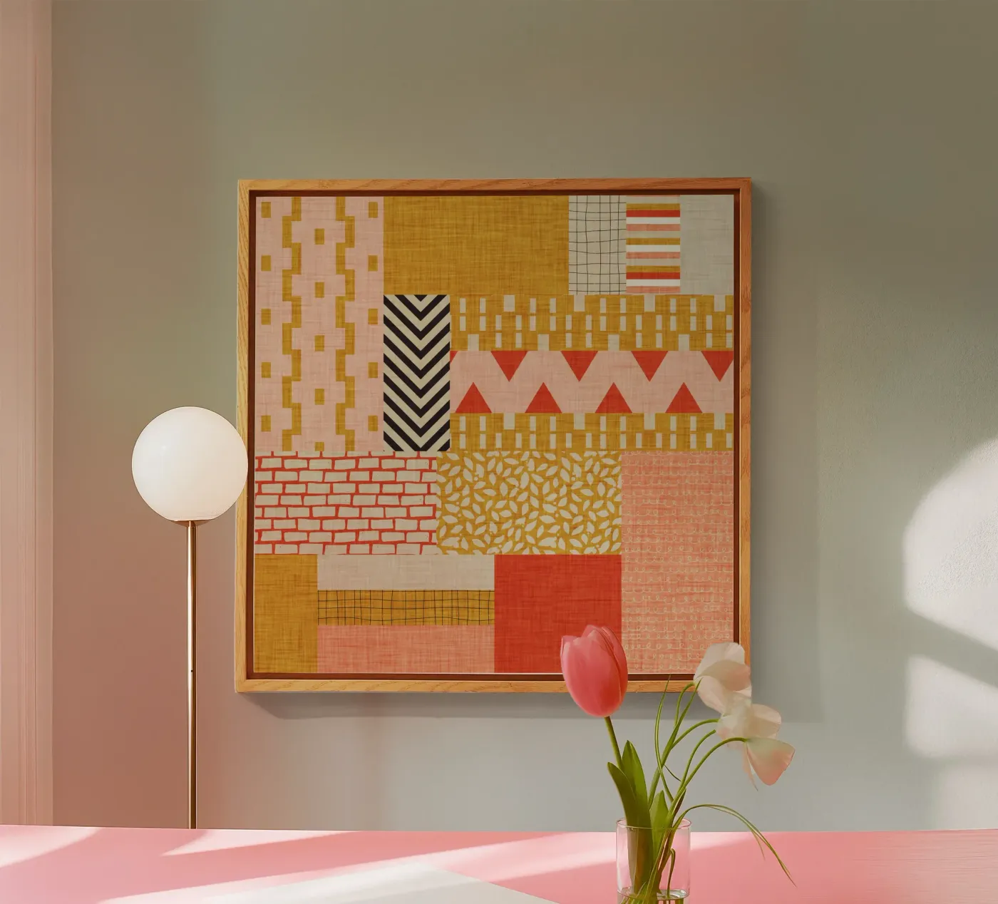 Faux-Textured Patchwork plexiglas de susanacosta