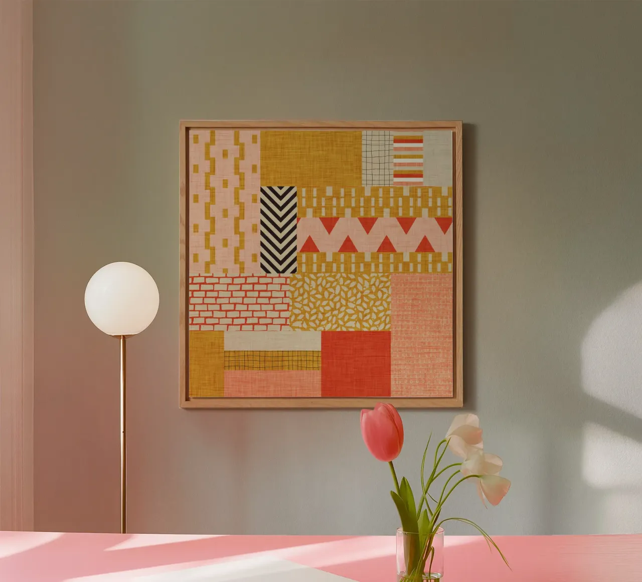 Faux-Textured Patchwork pannello forex da susanacosta